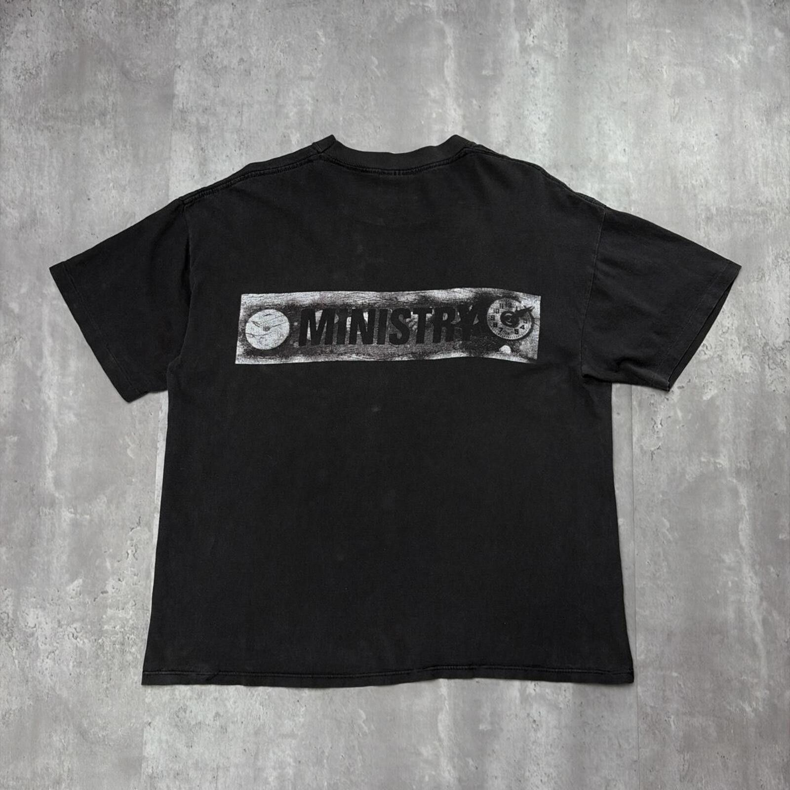 Other Vintage 1992 Ministry Pushead Psalm 69 Brockum Band T-Shirt Size US XL / EU 56 / 4 - 2 Thumbnail