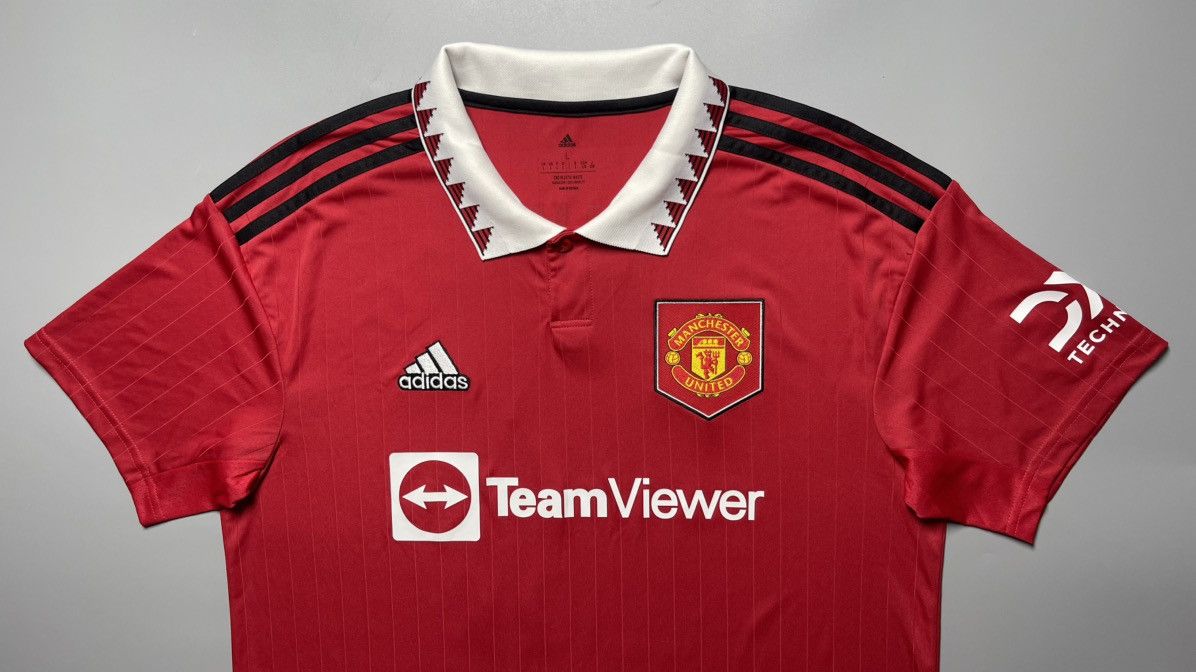 Vintage MAN UNITED ADIDAS 2022/2023 SOCCER HOME JERSEY #10 RASHFORD Size US L / EU 52-54 / 3 - 3 Thumbnail