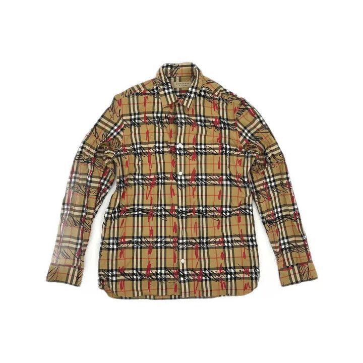 Burberry Burberry Burberry Classic Plaid Graffiti Long Sleeve Shirt Size US L / EU 52-54 / 3 - 2 Thumbnail