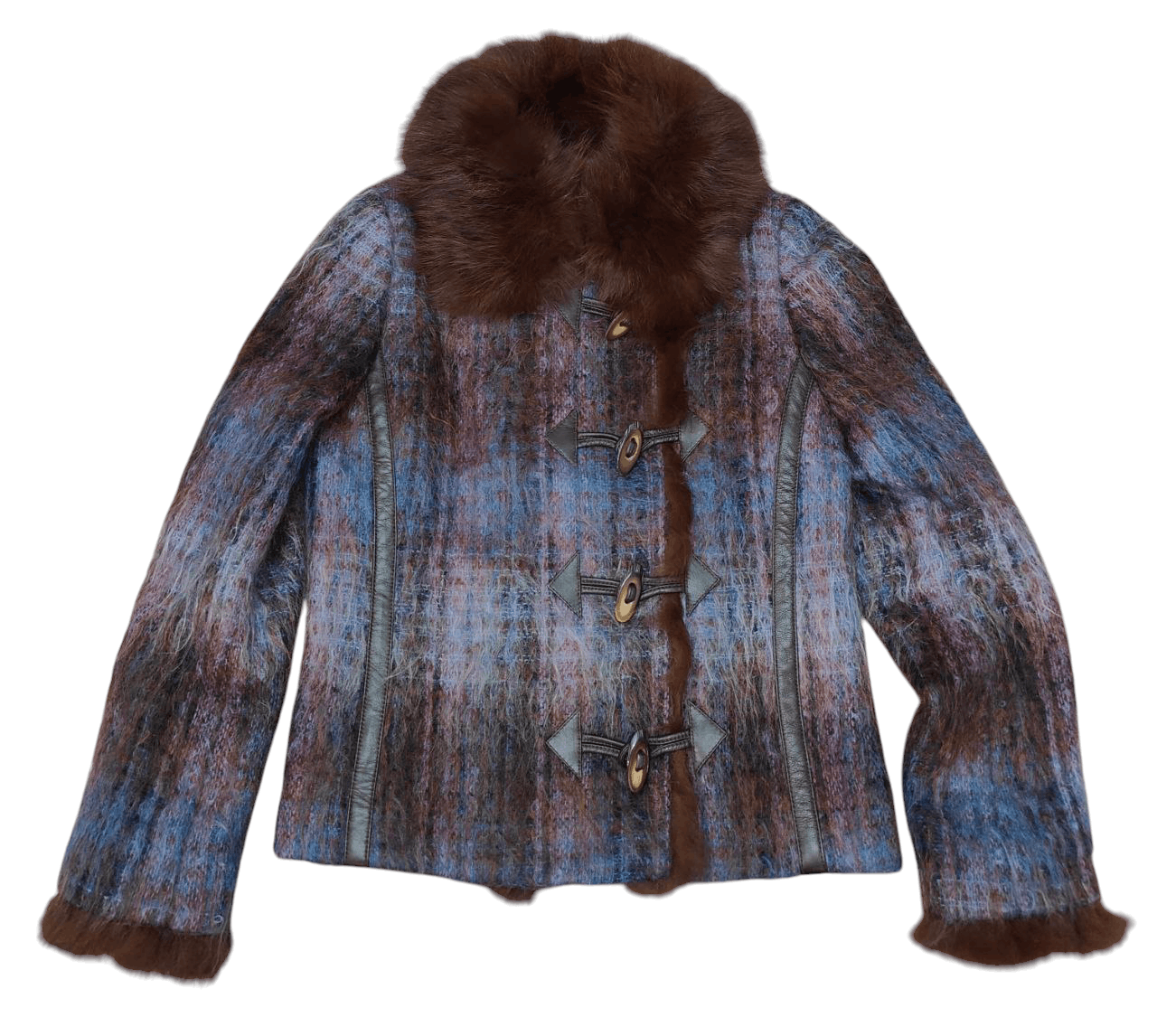Japanese Brand Japanese Flair By Joc Mohair Fur Jacket Size S / US 4 / IT 40 - 1 Thumbnail