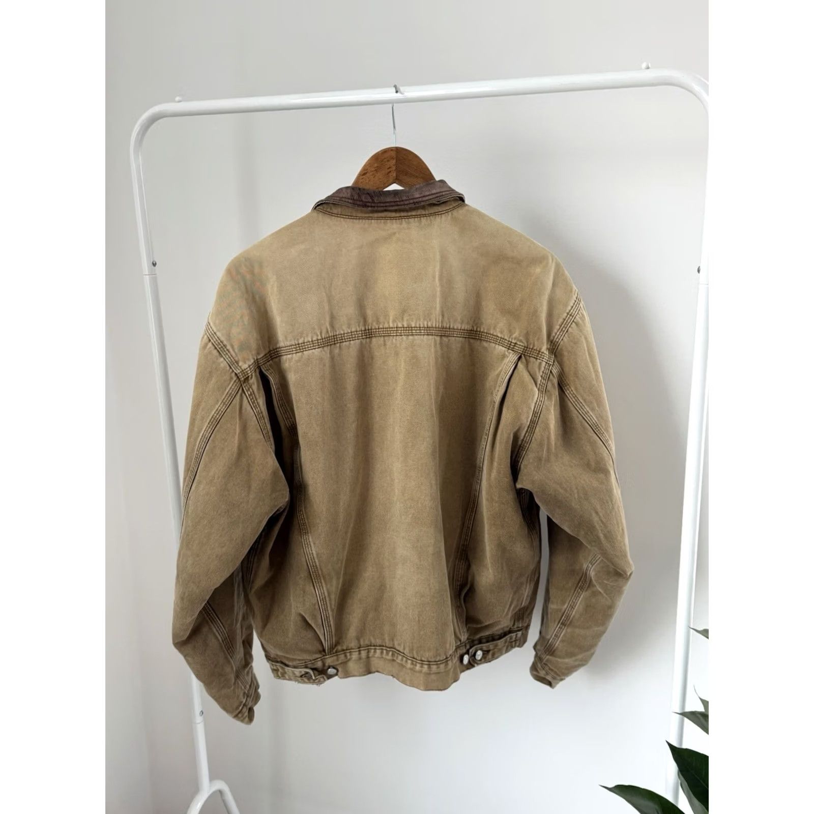 Diesel VINTAGE Diesel Jacket Brown 90s Workwear Canvas Button-Up M Mens Bomber Jacket Size US M / EU 48-50 / 2 - 5 Thumbnail