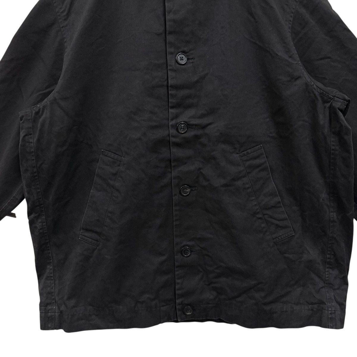 Yohji Yamamoto Vtg Yohji Yamamoto Jacket Button up Oversize Balmacaan Size US XXL / EU 58 / 5 - 5 Thumbnail