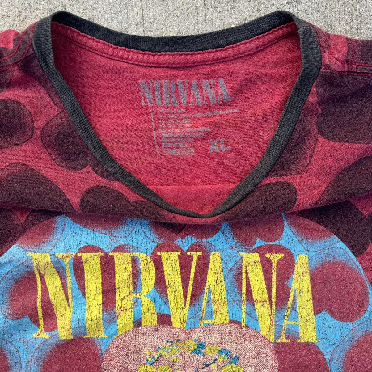 Nirvana 2016 Nirvana Heart Shaped Box Thrashed T-Shirt 22x26 Size US XL / EU 56 / 4 - 3 Thumbnail