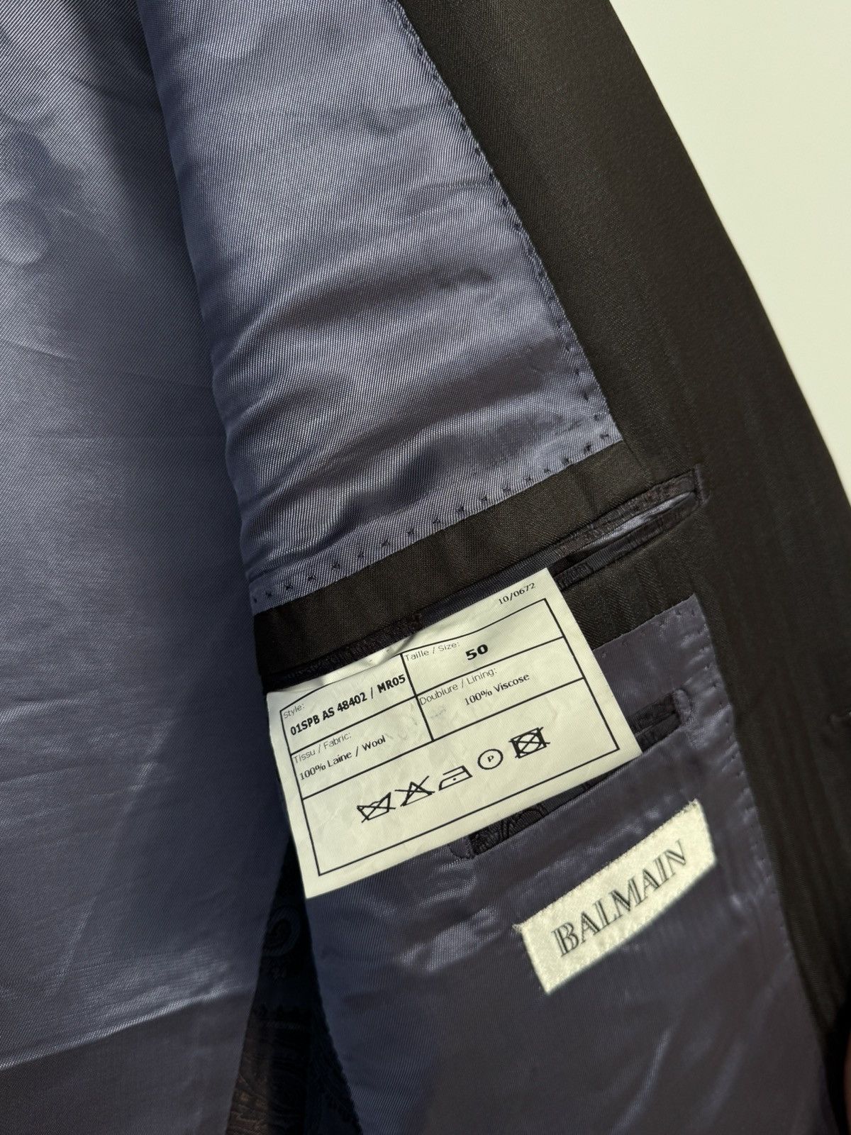 Balmain Balmain Wool Jacket Blazer Pants Suit Size 50R - 10 Thumbnail