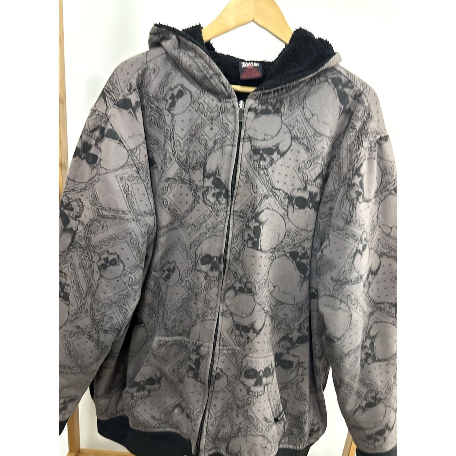 Vintage VTG MMA Elite Grunge Skate Surf Full Zip Hoodie 2XL Gray Mens Size US XXL / EU 58 / 5 - 4 Thumbnail
