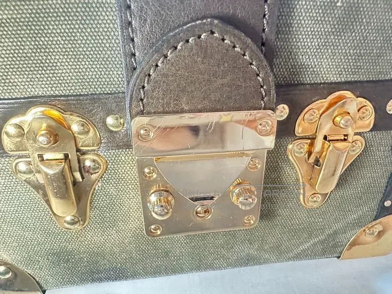 READYMADE Ready Made size os Hard Shell Bag, Made of WWII Military Fa Size ONE SIZE - 6 Thumbnail