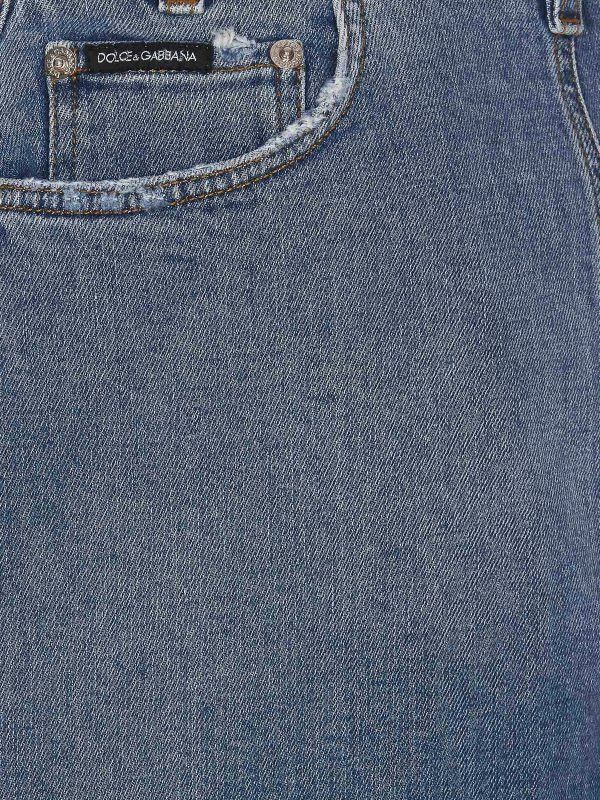 Dolce & Gabbana o1y0925 Denim Mini Skirt in Blue Size 25" / US 0 / IT 36 - 3 Thumbnail