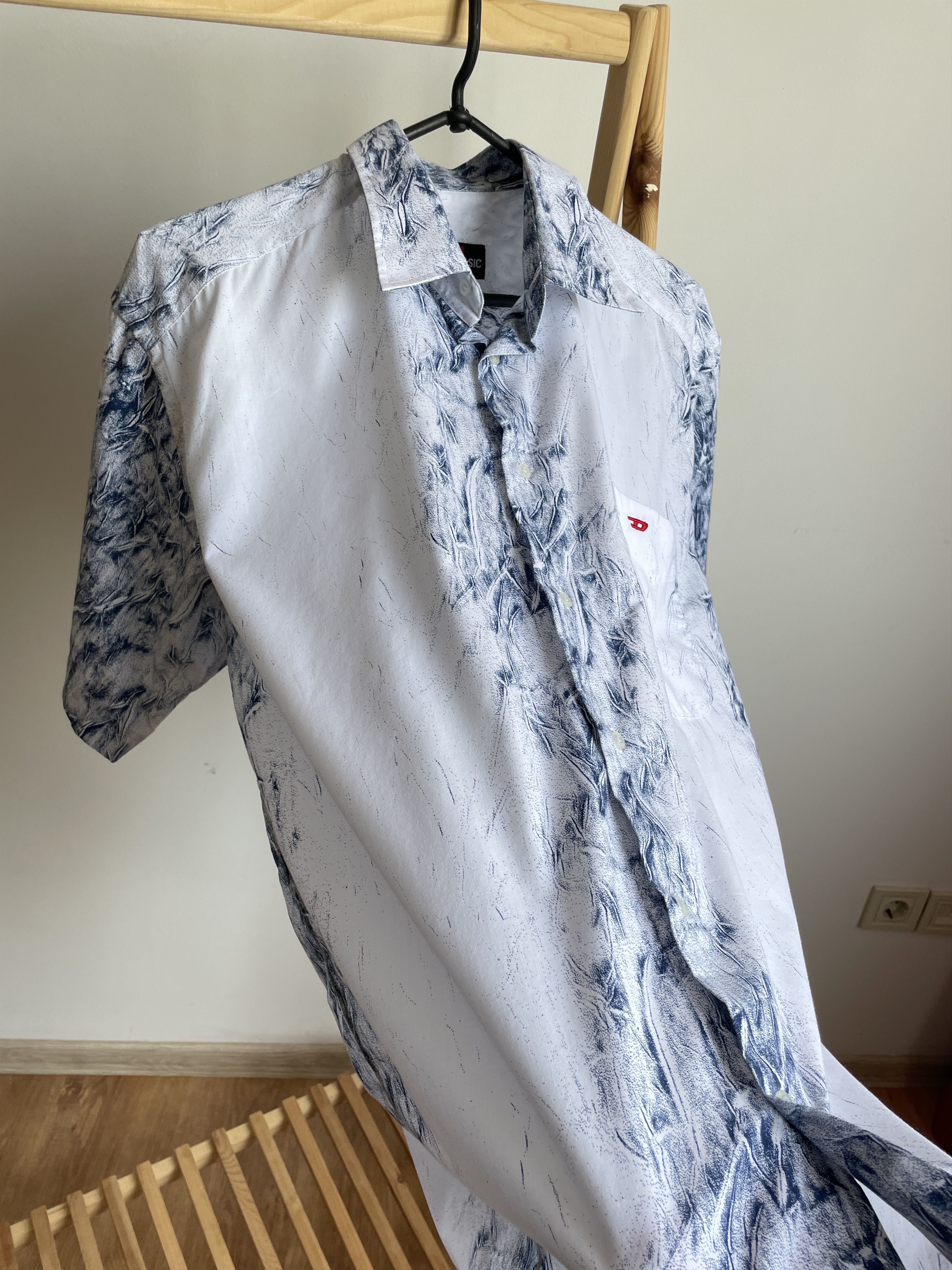 Diesel Diesel Vintage Y2K Short Sleeve Shirt Size L Size US L / EU 52-54 / 3 - 3 Thumbnail