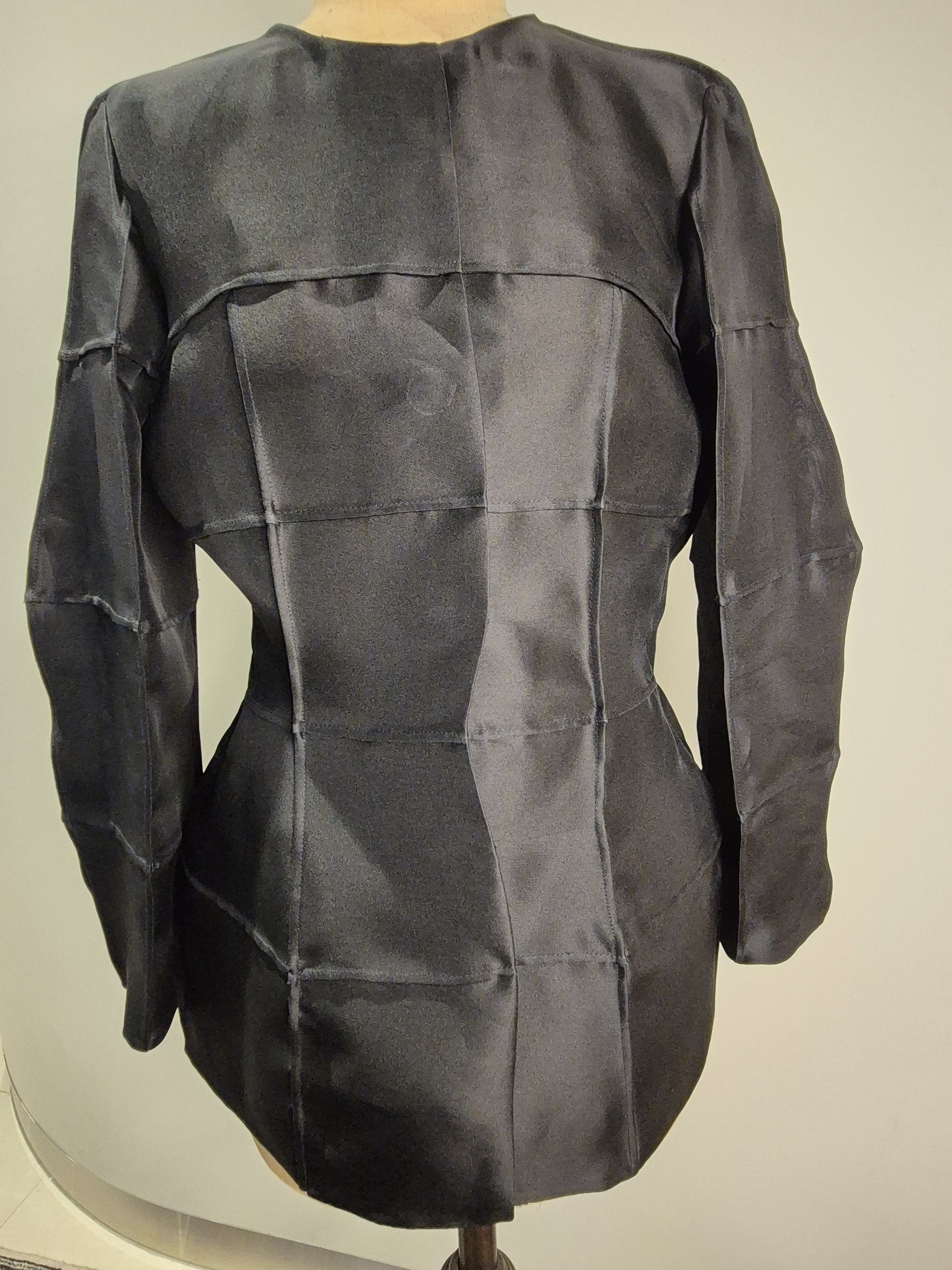 Fendi Fendi black silk organza jacket Size S / US 4 / IT 40 - 1 Thumbnail