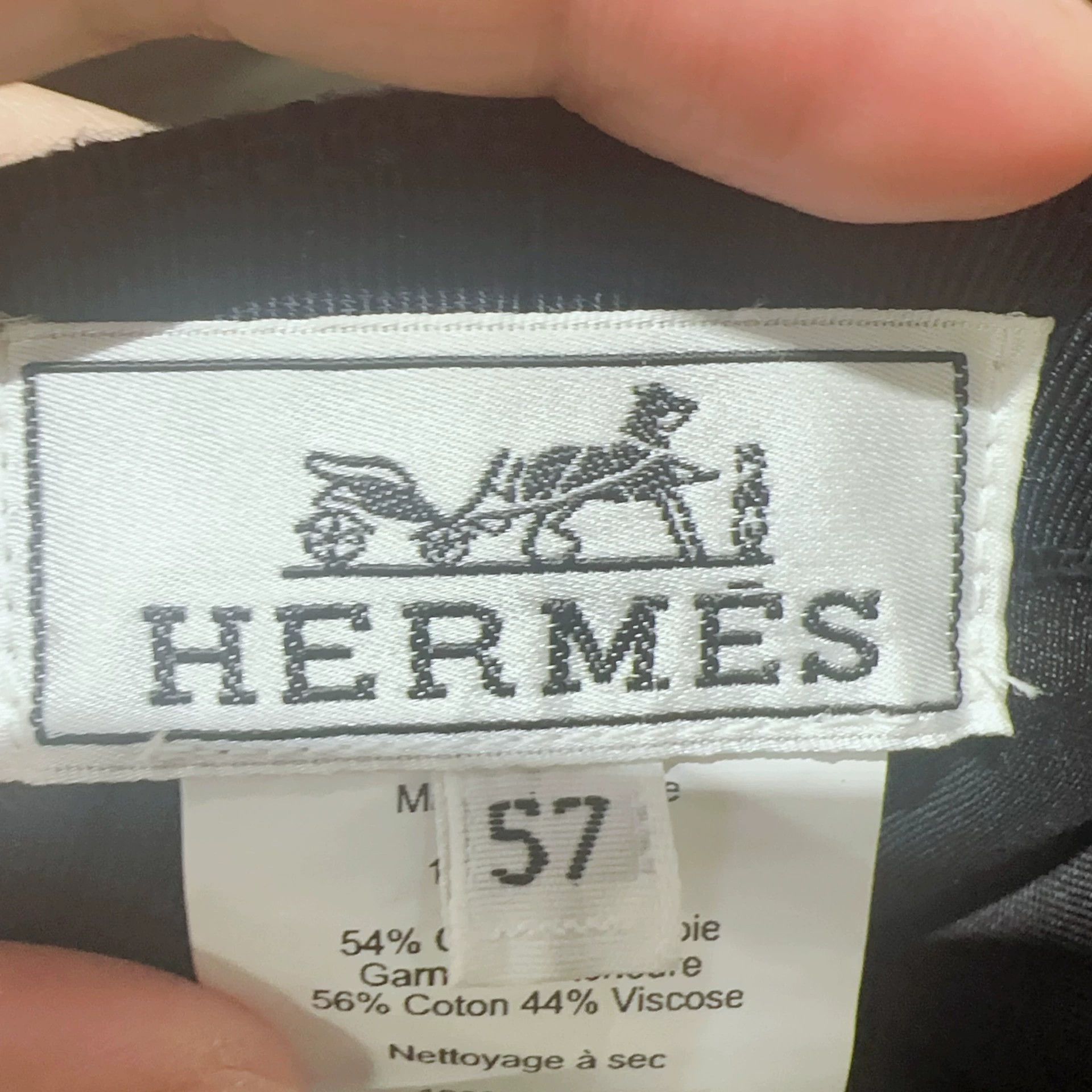 Hermes hermès denim baseball cap with logo Size ONE SIZE - 5 Thumbnail