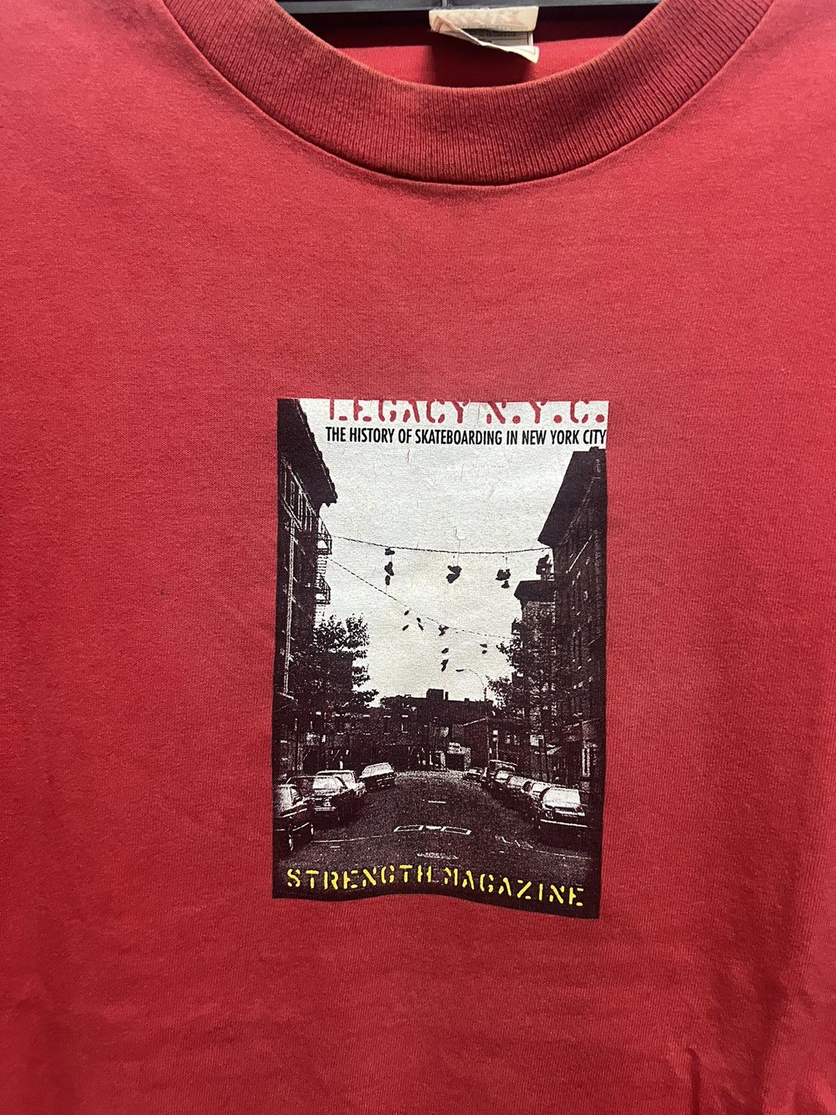 Vintage × Zoo York Vintage Eli Gesner Strength Magazine Skate Tee Size US XL / EU 56 / 4 - 2 Thumbnail
