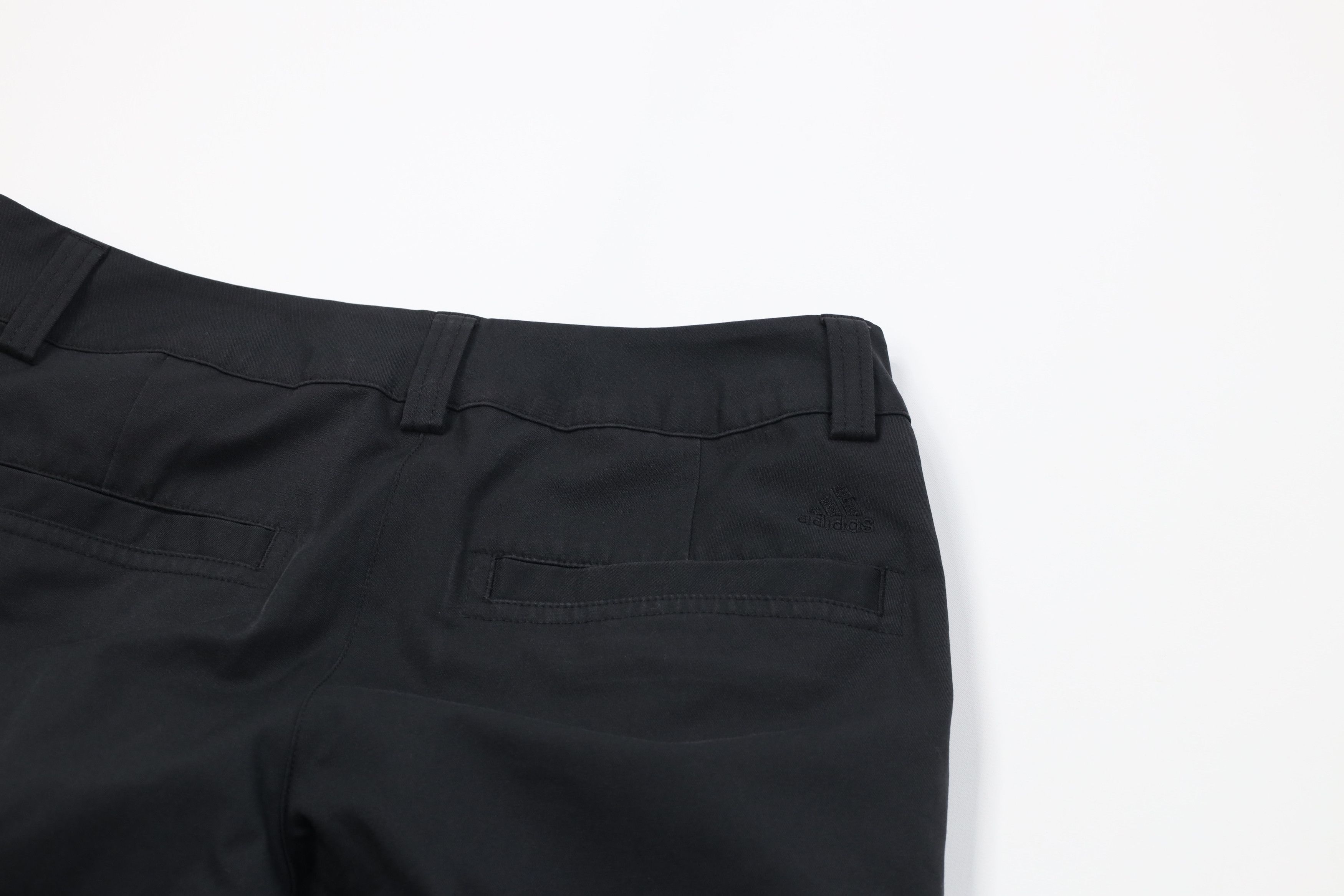 Adidas Vintage Y2K Adidas Golf Flared Wide Leg Chino Pants Black Size 25" / US 0 / IT 36 - 15 Thumbnail