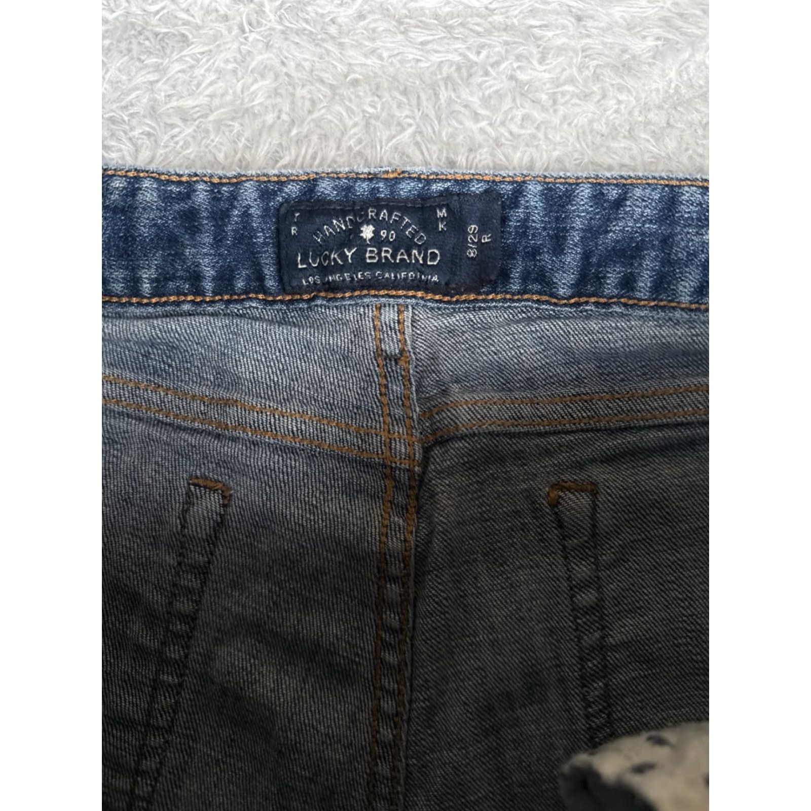 Lucky Brand Lucky Brand Jeans Women 8 Blue Denim Skinny Tapered Low Rise 29x29 Cotton Blend 5-Pocket Design Distressed Size 30" / US 8 / IT 44 - 6 Thumbnail