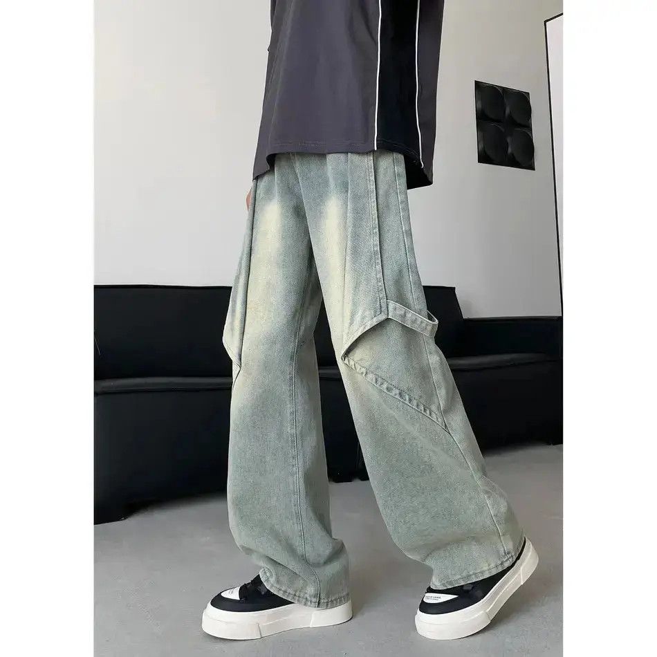 Japanese Brand Retro straight leg high street wide leg jeans Size US 32 / EU 48 - 2 Thumbnail