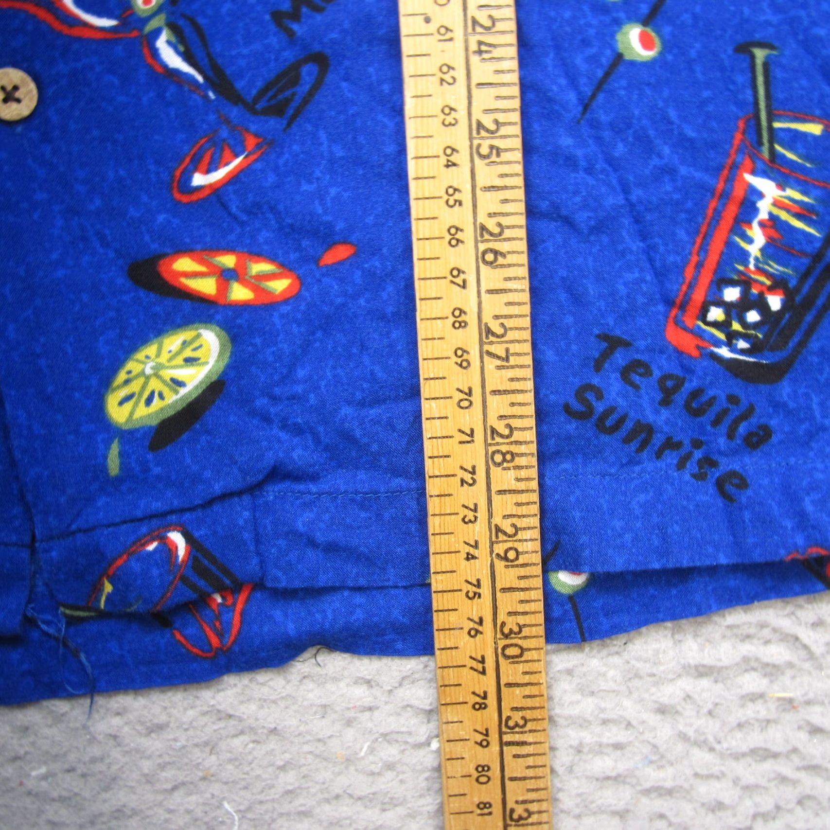 Cherokee Cherokee Shirt Mens Large Blue Button Up Waikiki Hawaiian Cocktails Drinks Party Size US L / EU 52-54 / 3 - 7 Thumbnail