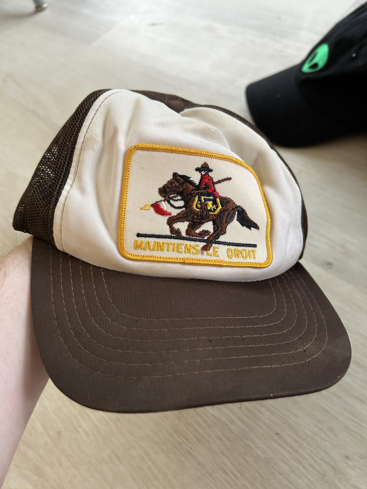 Other Vintage RCMP French Canada Canadiana Snapback Trucker Hat Size ONE SIZE - 1 Thumbnail