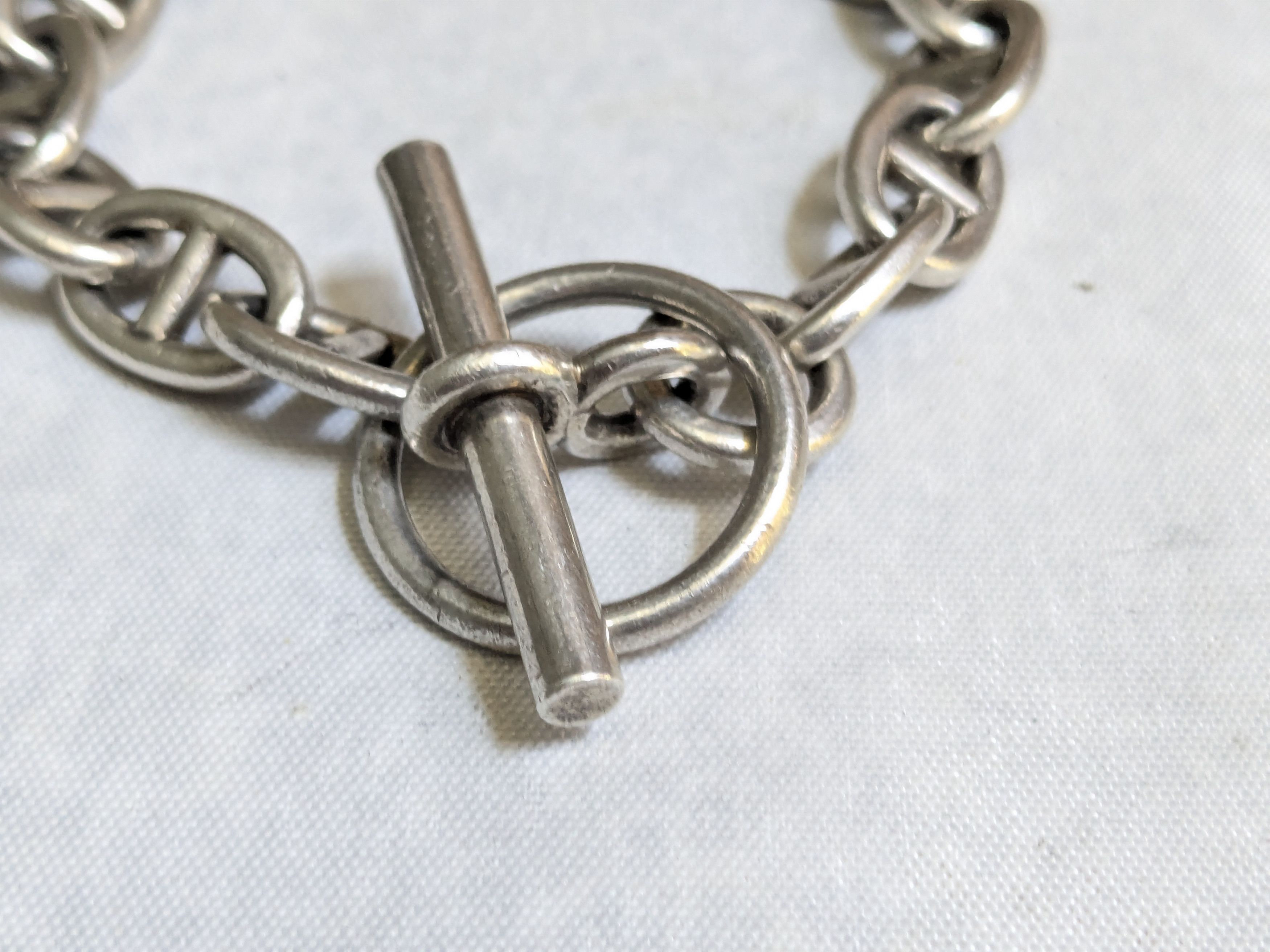 Jewelry Vintage Taxco Sterling Silver Bracelet Anchor Mariner 7.75" Size ONE SIZE - 3 Thumbnail