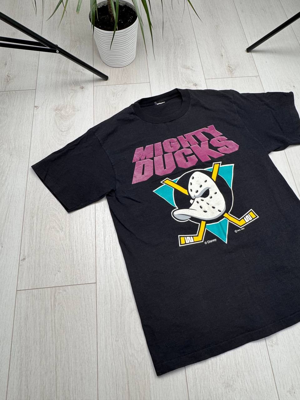 NHL Vintage 1993 MIGHTY DUCKS Anaheim Disney America NHL t-shirt Size US L / EU 52-54 / 3 - 2 Thumbnail