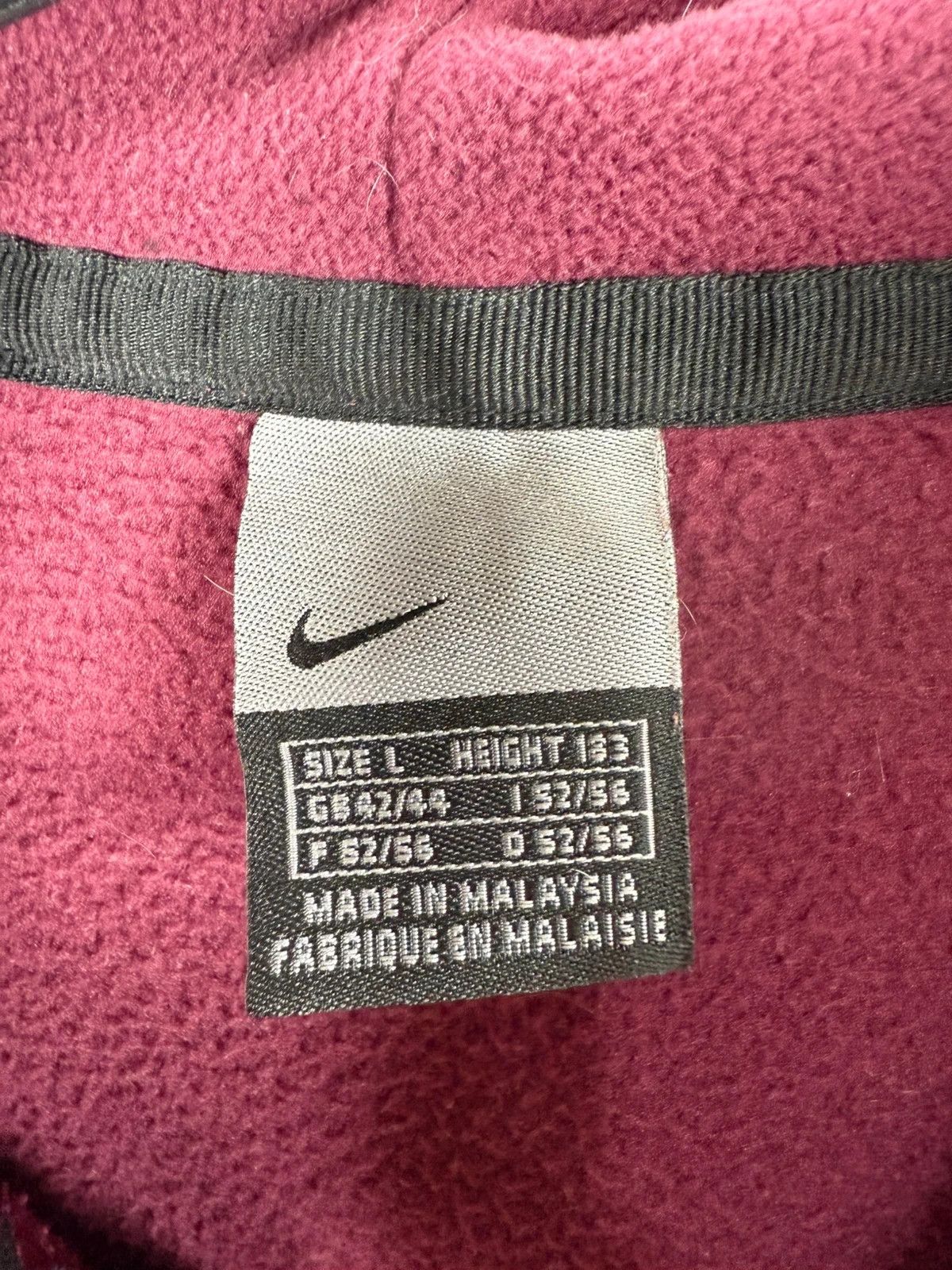 Nike Nike Vintage Fleece Full Zip Hoodie 00s size L Size US L / EU 52-54 / 3 - 7 Thumbnail