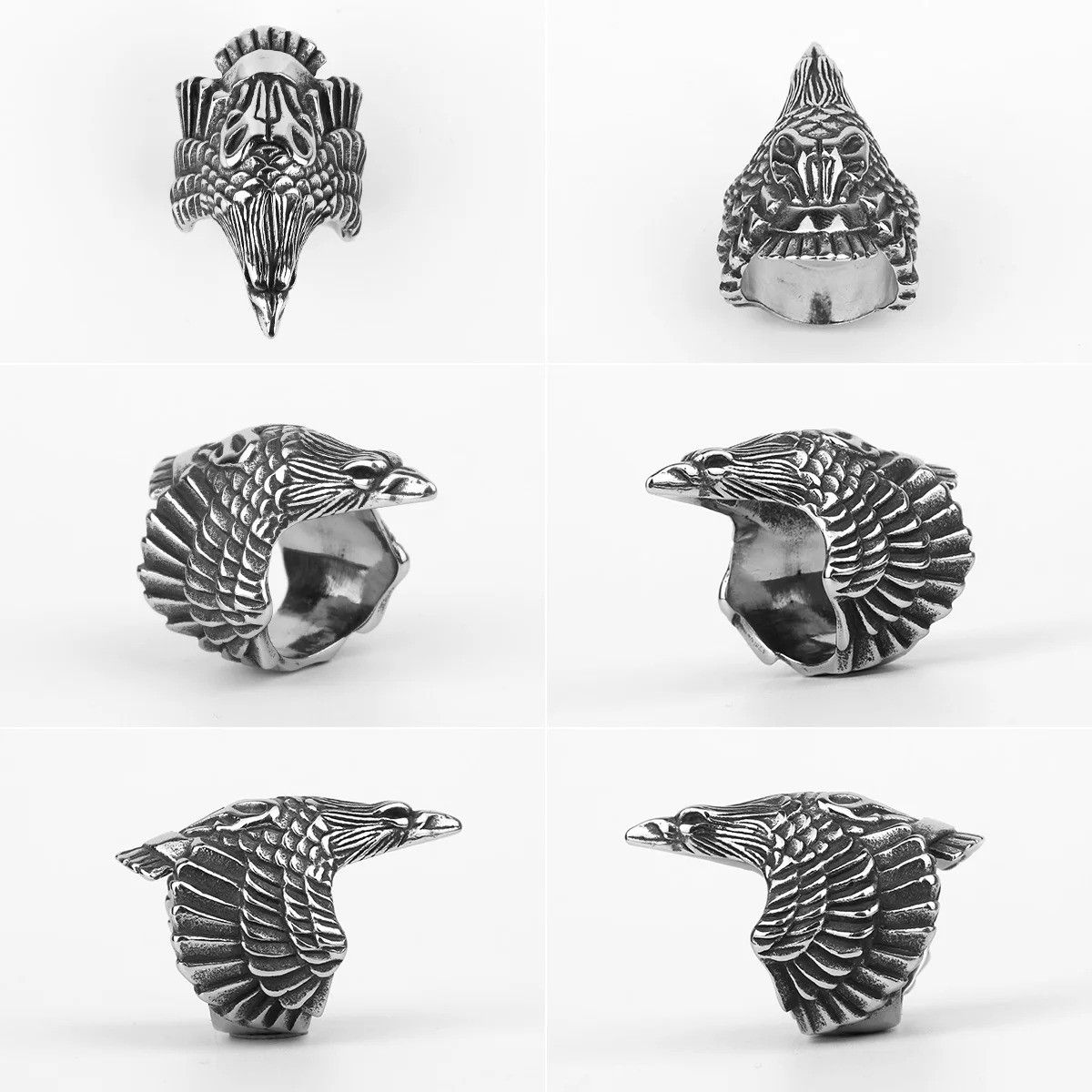 Jewelry Flying Eagle Ring Streetwear Jewelry Fashion Gift Size ONE SIZE - 5 Thumbnail