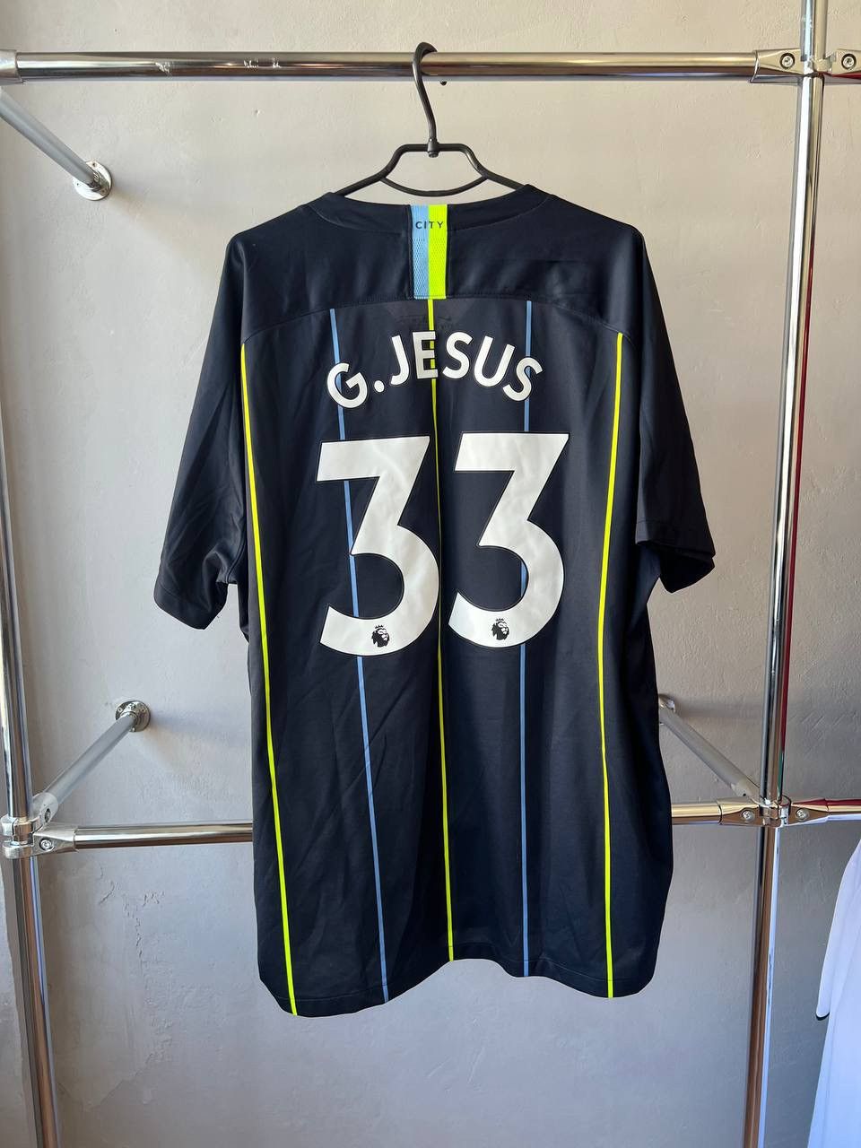 Nike 2018/19 MANCHESTER CITY #33 G. JESUS AWAY SOCCER JERSEY 3XL Size US XXL / EU 58 / 5 - 5 Thumbnail