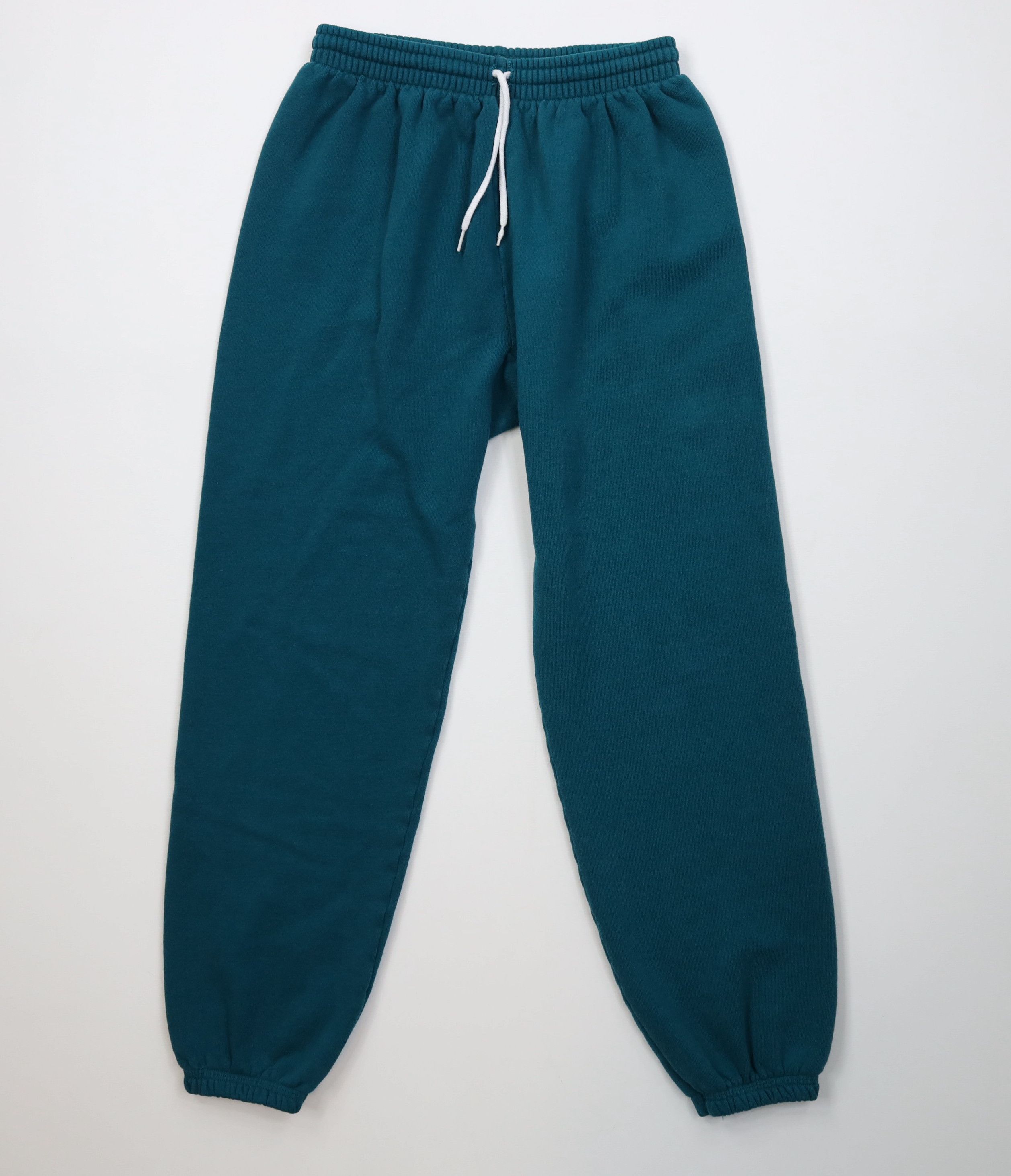 Hanes Vintage 70s 80s Hanes Gusset Sweatpants Joggers Teal USA Size US 32 / EU 48 - 1 Thumbnail