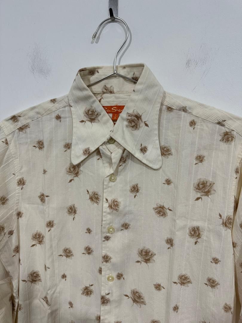 Ben Sherman Ben Sherman Floral Motif Shirt Size US M / EU 48-50 / 2 - 2 Thumbnail