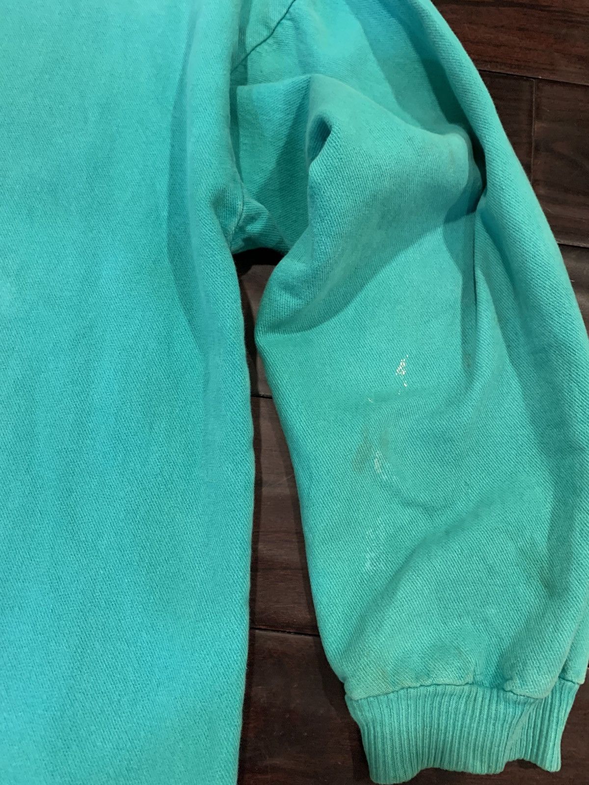 Vintage 90s CJI teal mock neck pullover hoodie Size US XL / EU 56 / 4 - 8 Thumbnail