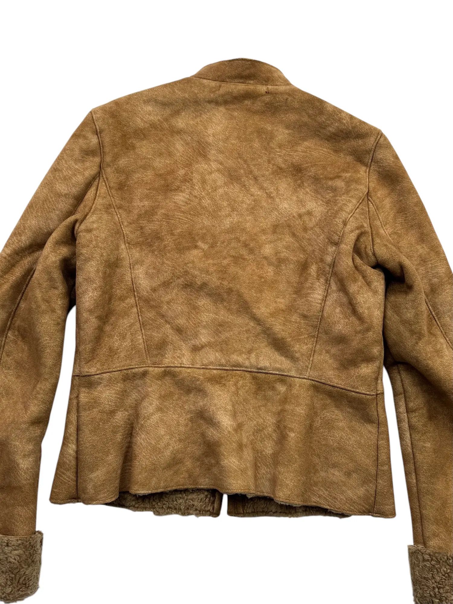 Vintage Vintage Cropped Faux Sheepskin Coat W66(V9) Size M / US 6-8 / IT 42-44 - 6 Thumbnail
