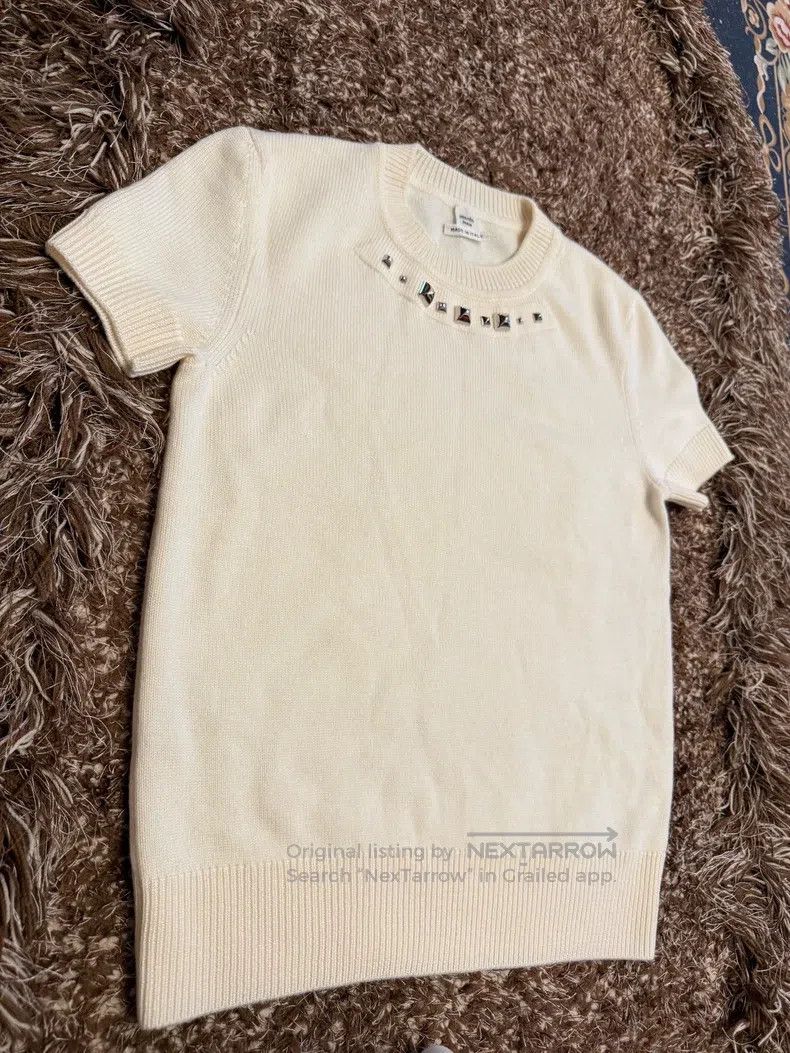 Hermes Hermes Short sleeve knitted top Size XS / US 0-2 / IT 36-38 - 4 Thumbnail