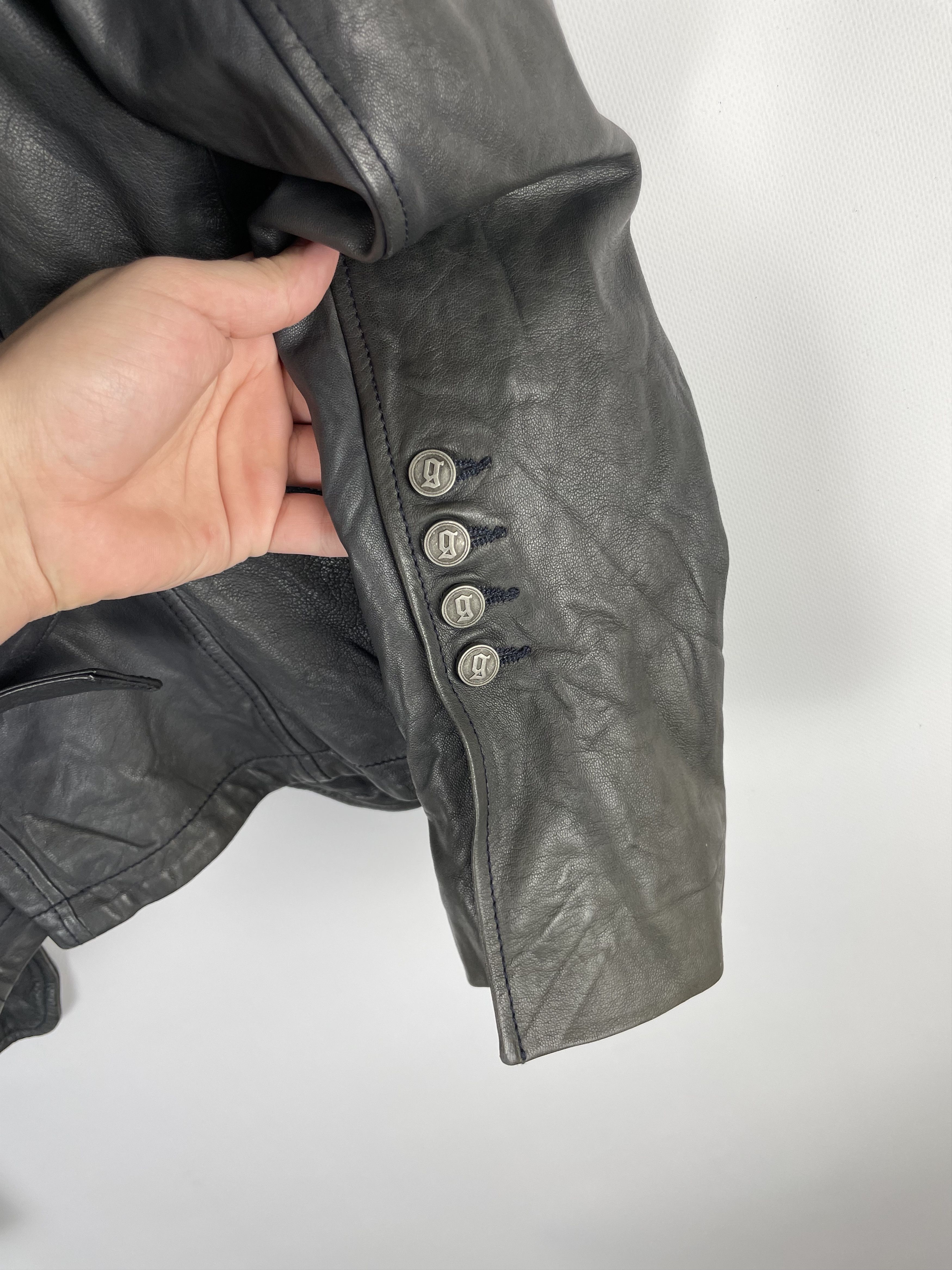John Galliano John Galliano Real Leather Jacket Avant Garde Size L / US 10 / IT 46 - 16 Thumbnail