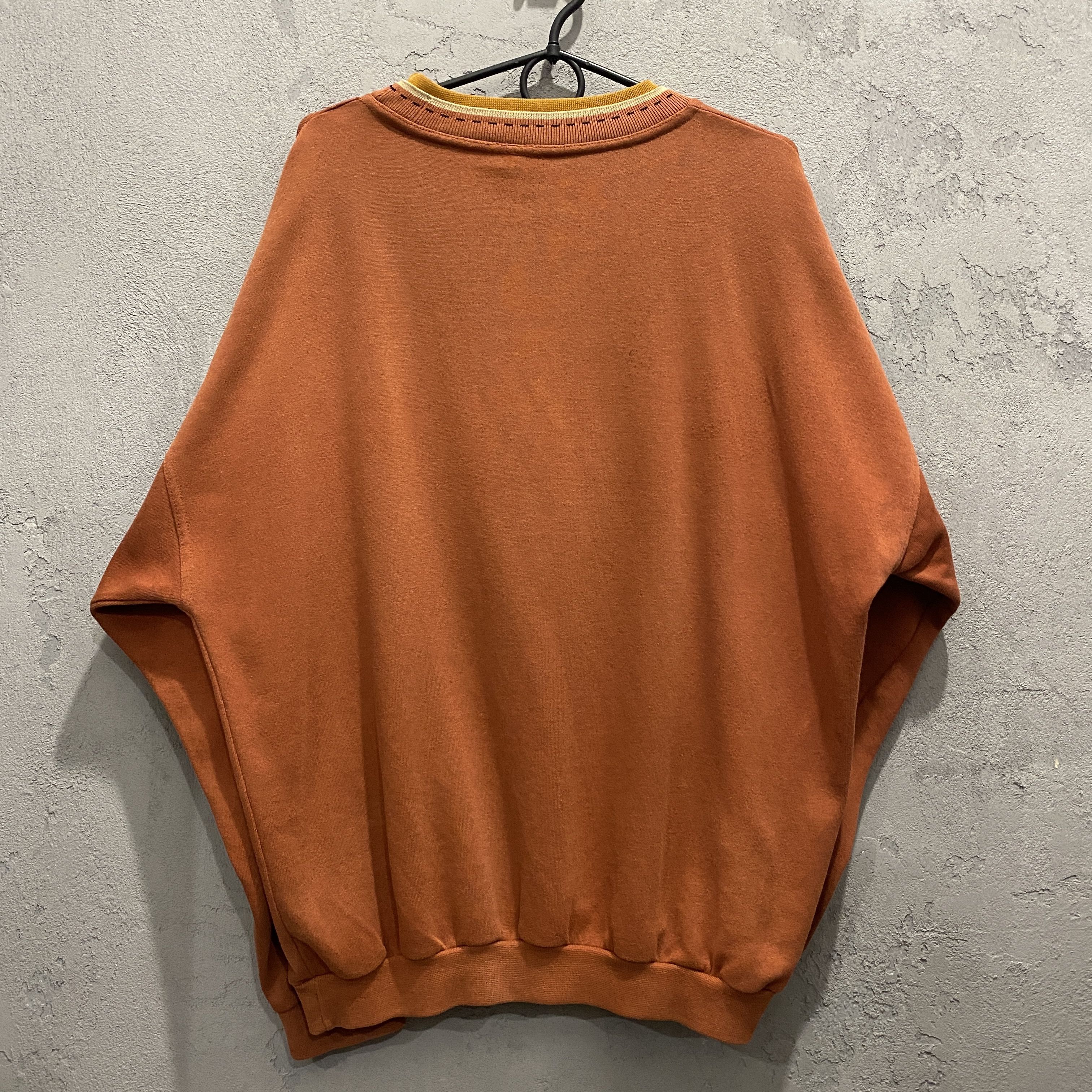 Vintage Orange vintage sweatshirt swag y2k rap - L Size US L / EU 52-54 / 3 - 2 Thumbnail