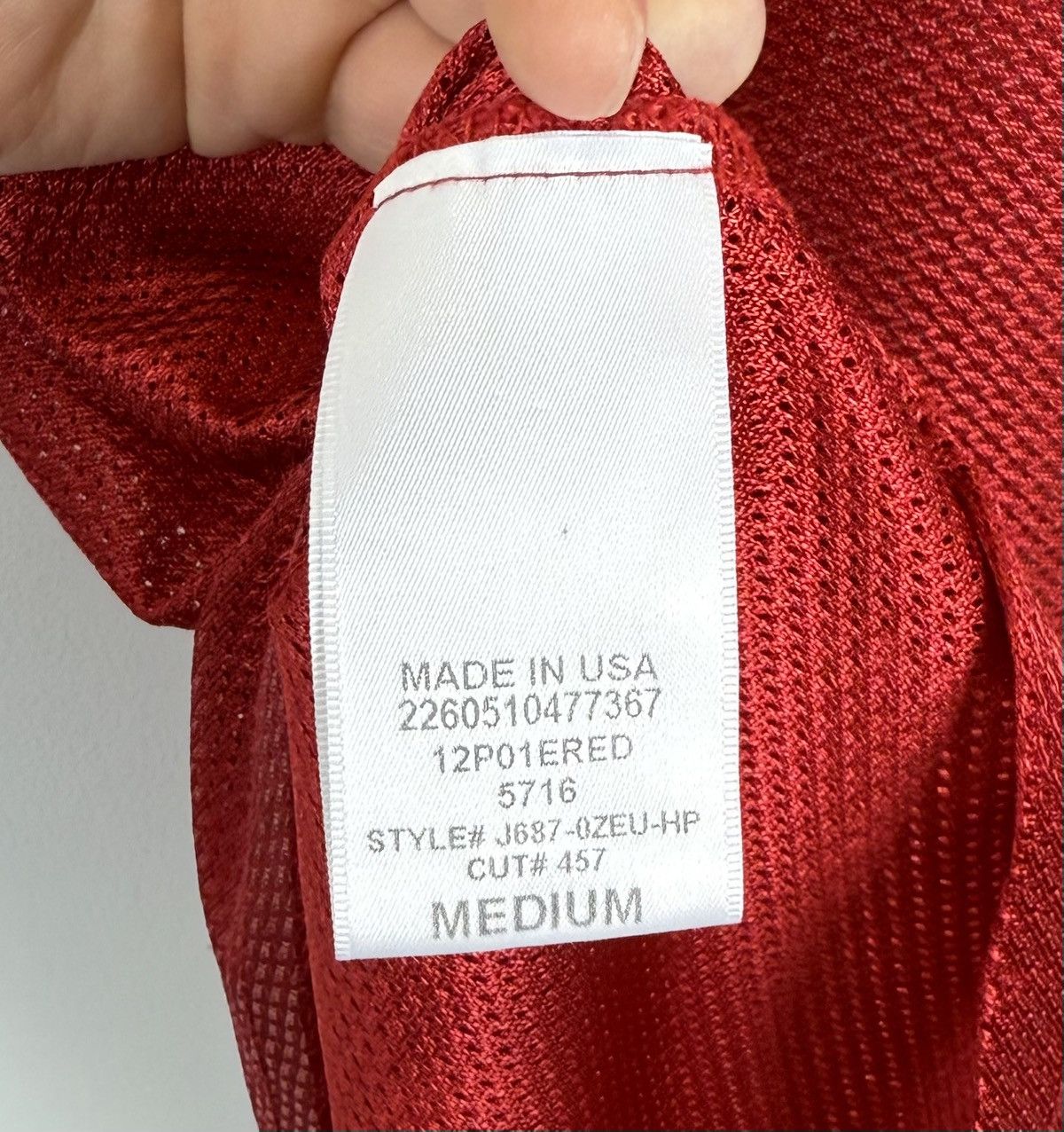 Other Project Social T V-neck Boston #17 Jersey Mesh Shirt Red Top Size US M / EU 48-50 / 2 - 11 Thumbnail