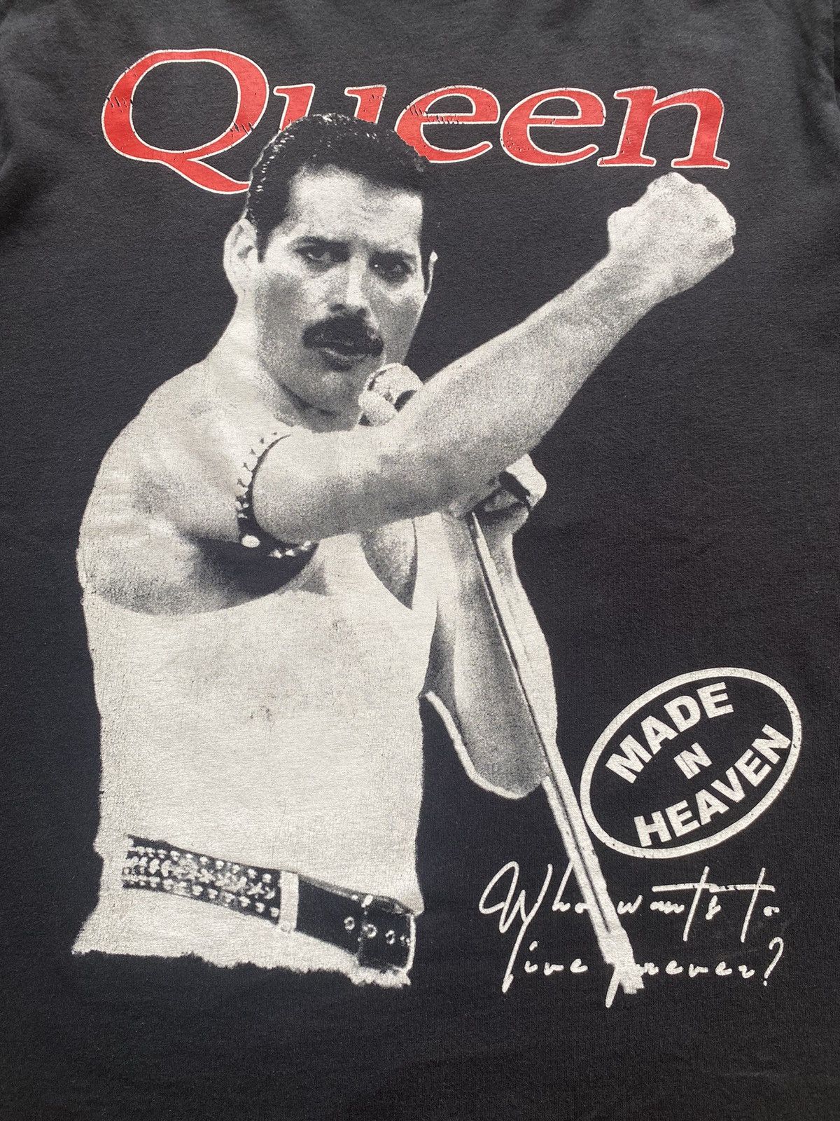Band Tees × Vintage 🔥RARE🔥 Queen Freddie Mercury Made in Heaven LS Boot tee Size US L / EU 52-54 / 3 - 3 Thumbnail