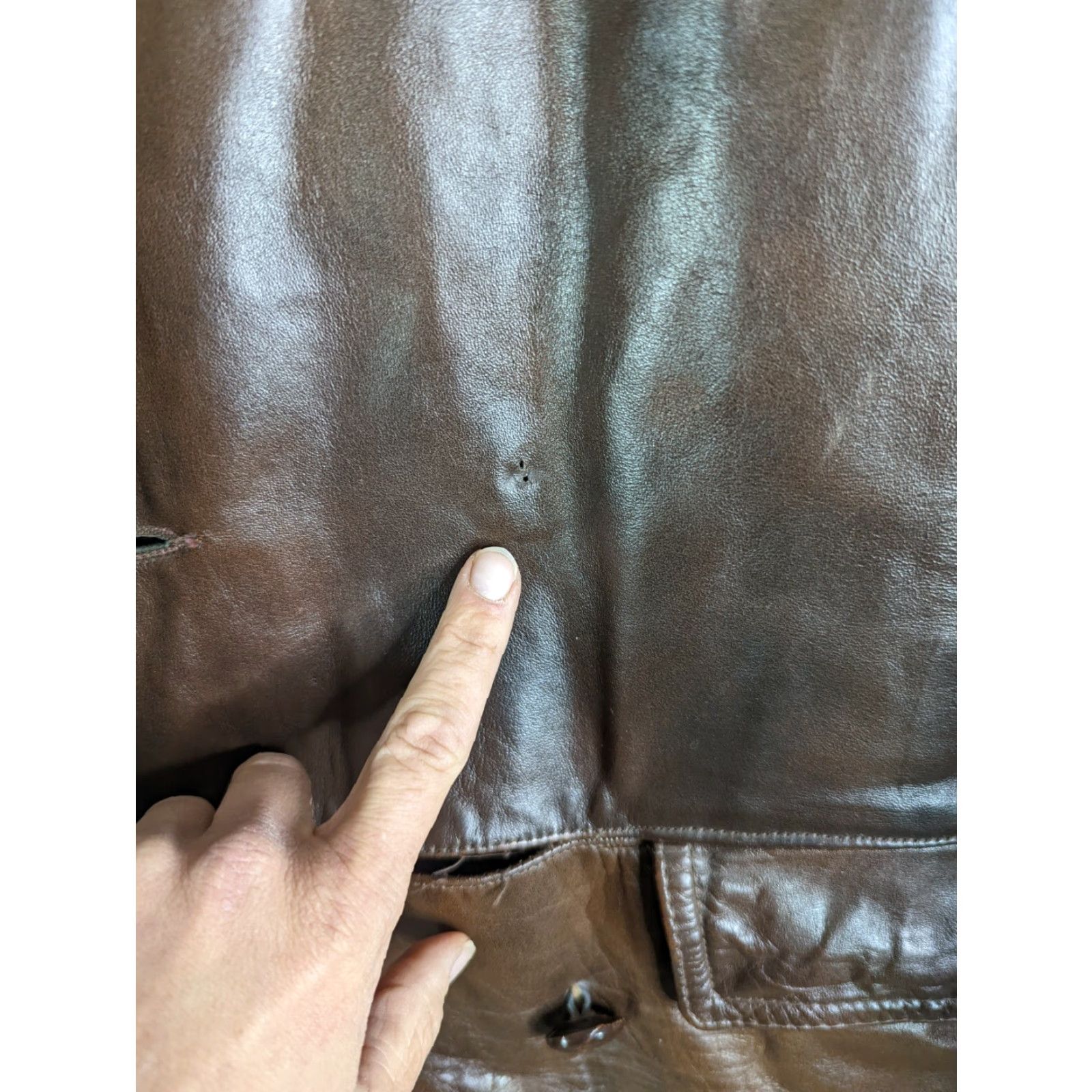 Vintage VINTAGE Lakeland Leather Jacket Mens Brown 40 M Western Trench Coat 70s 60s Car Rancher Coat Size US M / EU 48-50 / 2 - 4 Thumbnail