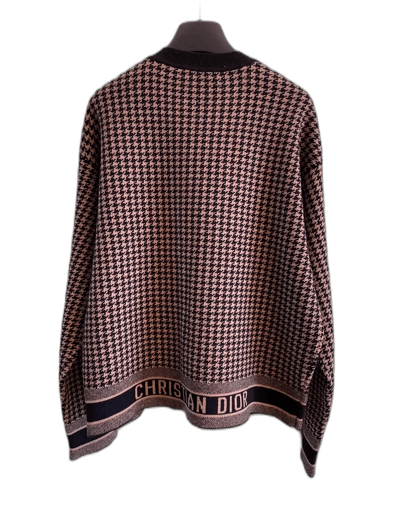 Dior Dior Houndstooth Cashmere Sweater-2506 Size XXS / US 00 / IT 34 - 1 Thumbnail