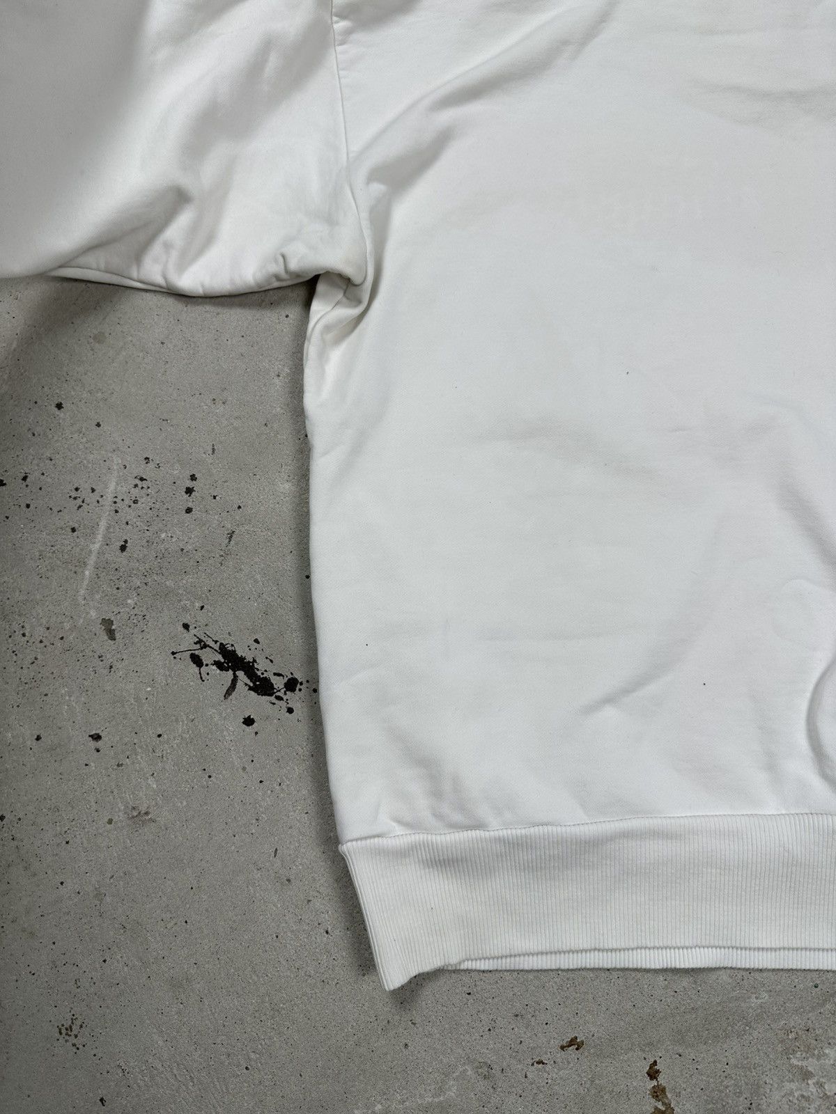 Diesel × Vintage Vintage Y2K Diesel Hybrid Logo White Boxy Hoodie Sweatshirt Size US L / EU 52-54 / 3 - 11 Thumbnail