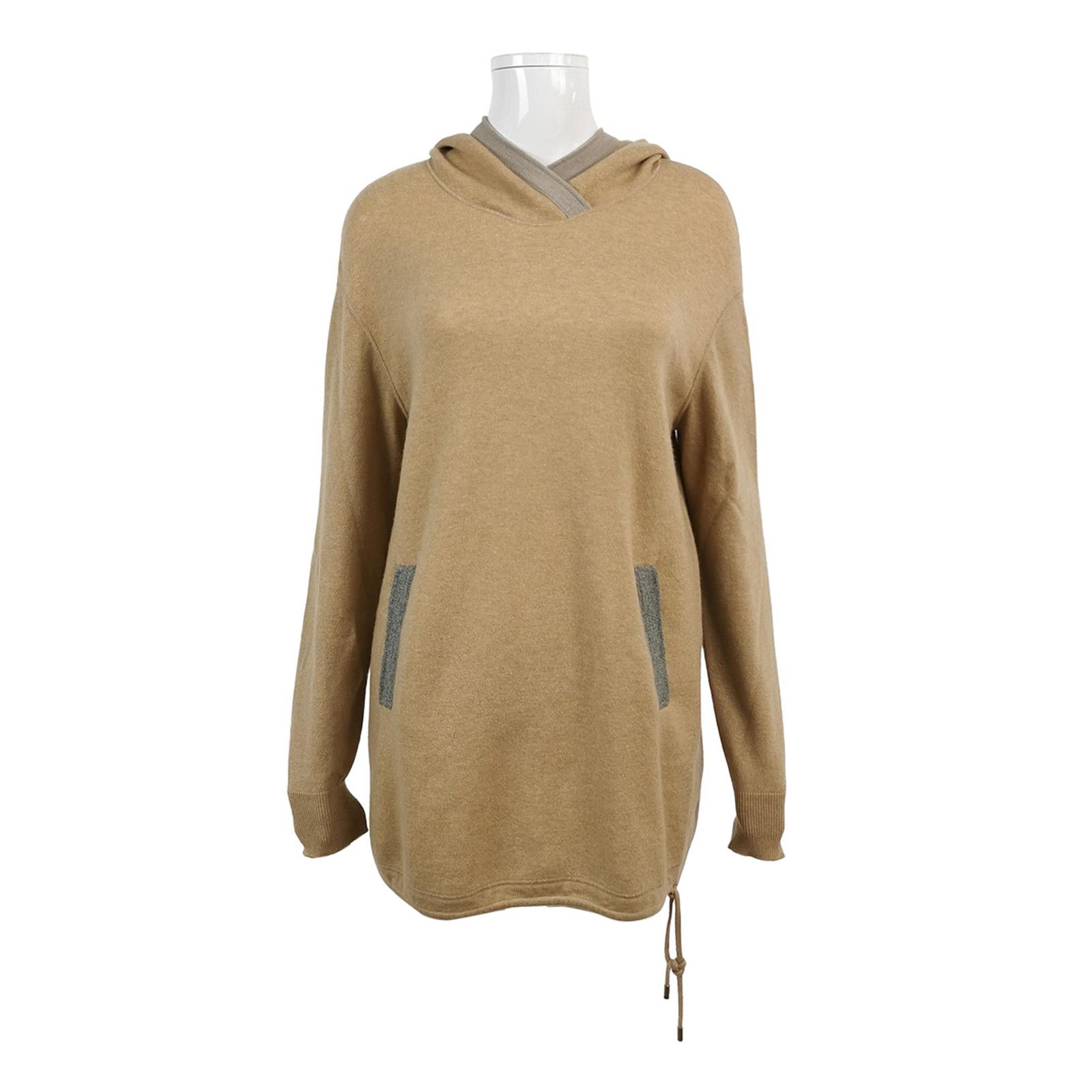 Loro Piana Loro Piana Contrast Baby Cashmere Hooded Sweater Size S Size US S / EU 44-46 / 1 - 1 Thumbnail
