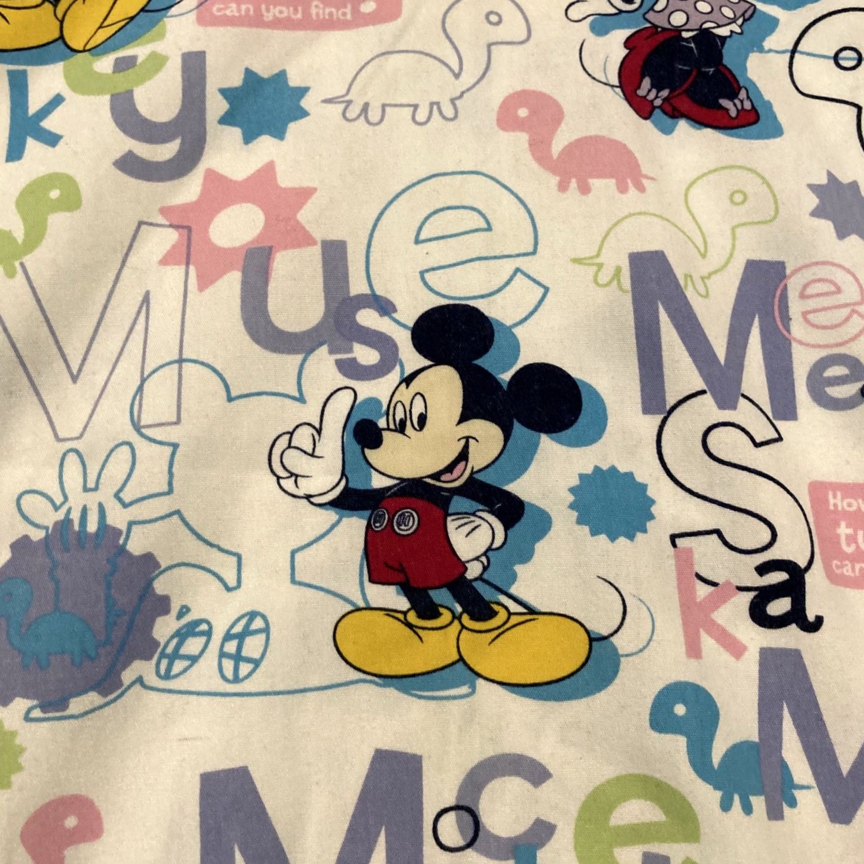 Disney Disney Scrub Top - Mickey Mouse & Minnie Mouse - Great Graphics - Womens Large - White - Medical - Patterned - Scrub Tops - Women - L Size L / US 10 / IT 46 - 3 Thumbnail