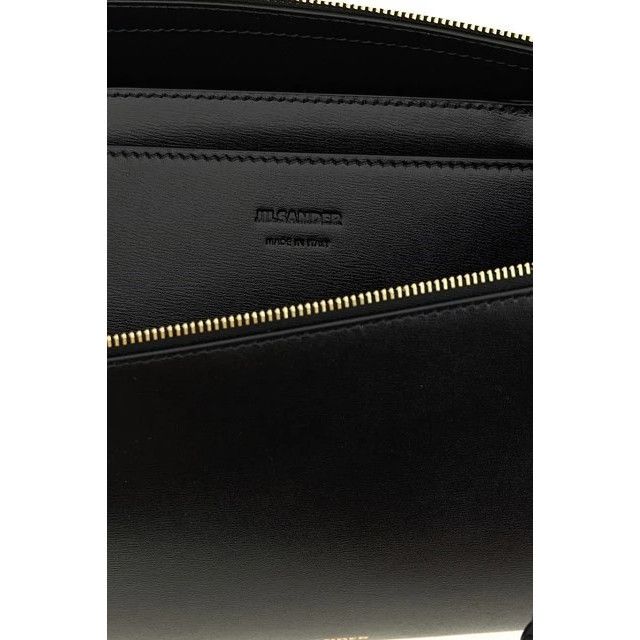 Jil Sander JIL SANDER Tangle Tent Black Leather Shoulder Bag New Size ONE SIZE - 4 Thumbnail