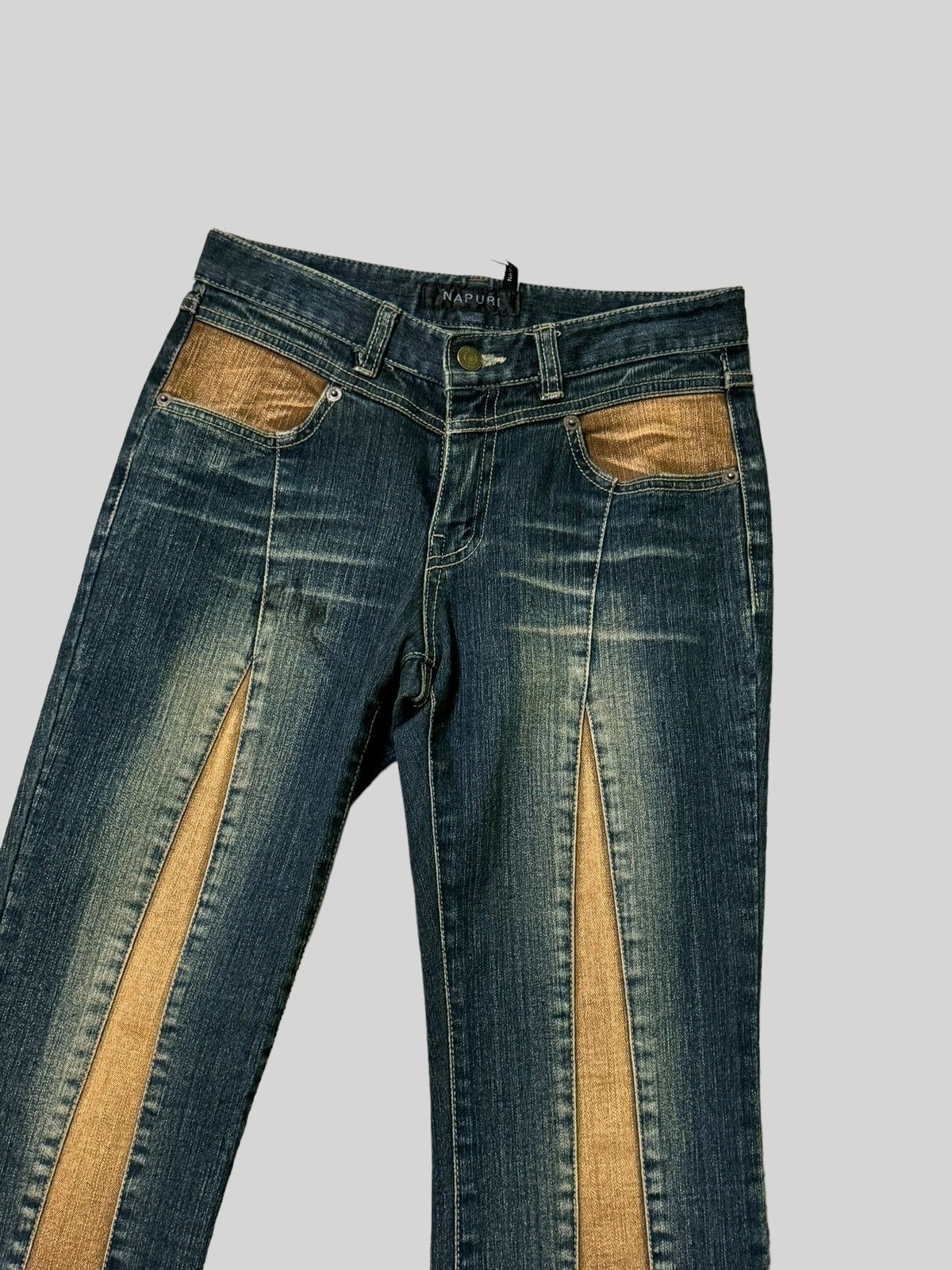 Hysteric Glamour Flared Napuri Reconstructed Reworked jeans Size 25" / US 0 / IT 36 - 5 Thumbnail
