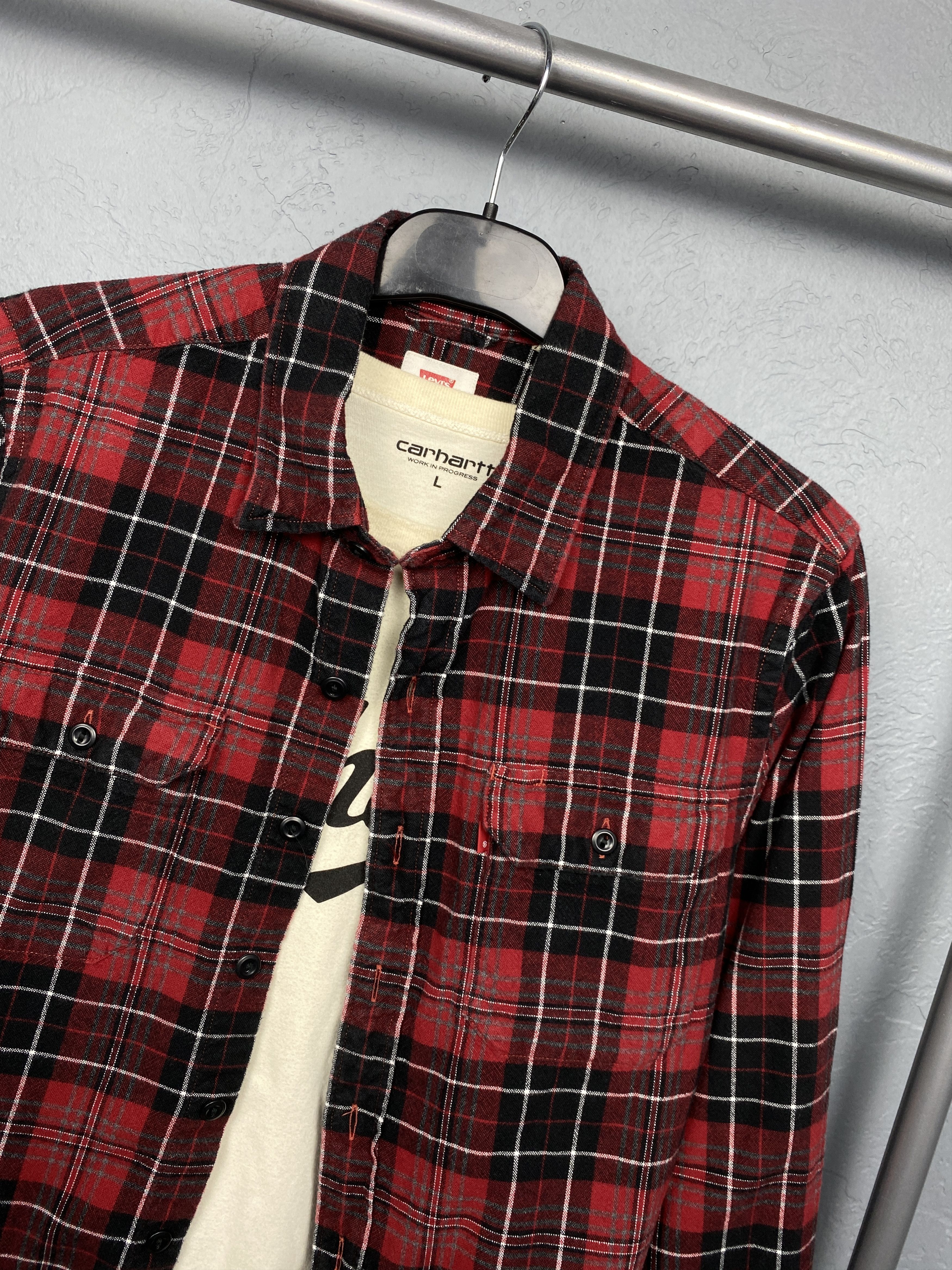 Levi's Levi's Vintage Mens Flannel Plaid Shirt Size US S / EU 44-46 / 1 - 2 Thumbnail
