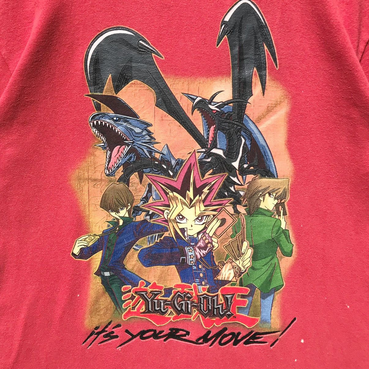 Anime Y2K Vintage Yu-Gi-Oh! Manga Series Shirt SunFaded Size US M / EU 48-50 / 2 - 11 Thumbnail