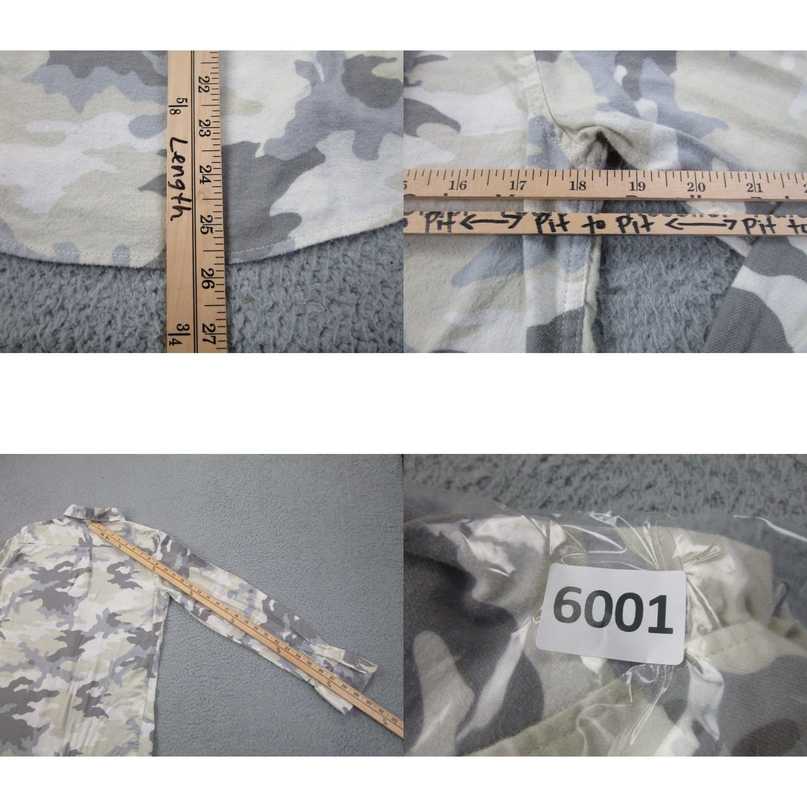 Uniqlo Uniqlo Shirt Mens S Gray Beige Cream Camo Flannel Lightweight Indie Gorpcore Size US S / EU 44-46 / 1 - 8 Thumbnail