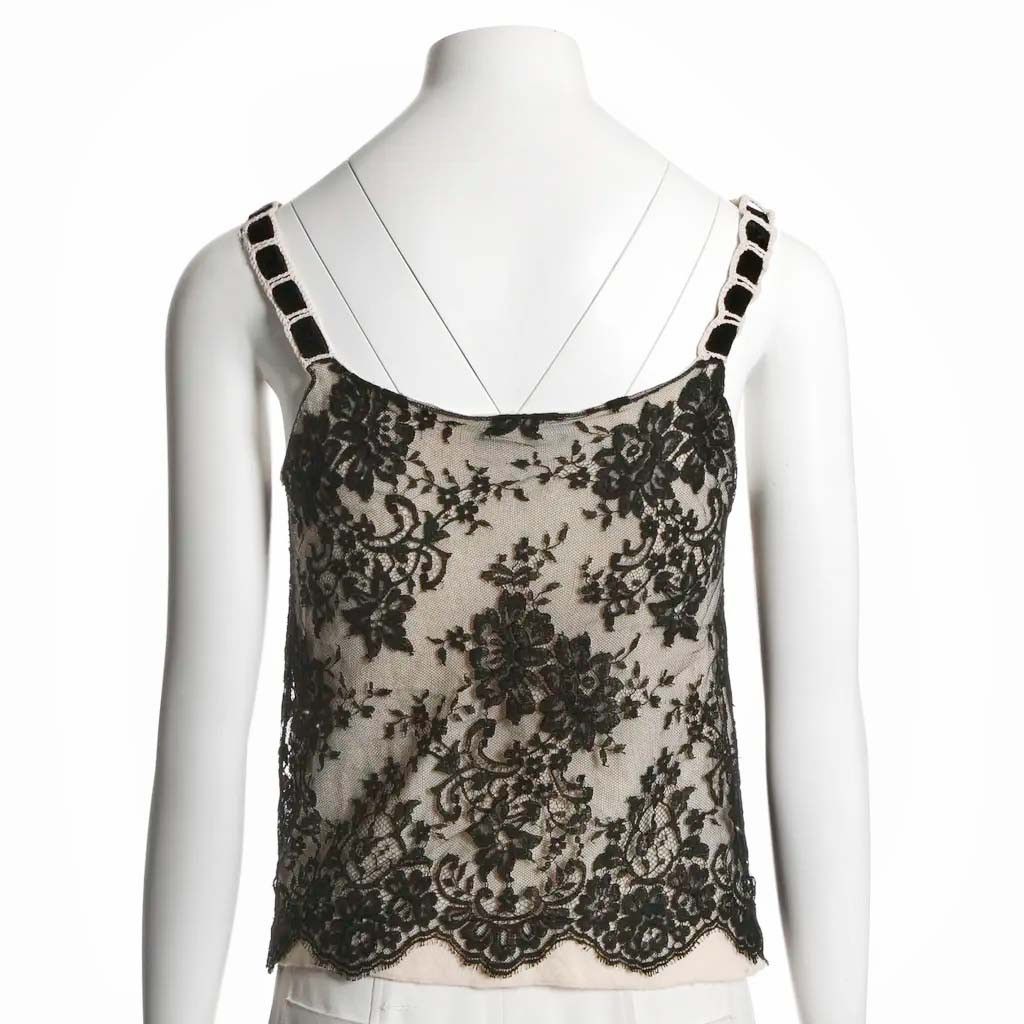 Dior Christian Dior Galliano 2005 Vintage Black tank top Size XS / US 0-2 / IT 36-38 - 4 Thumbnail