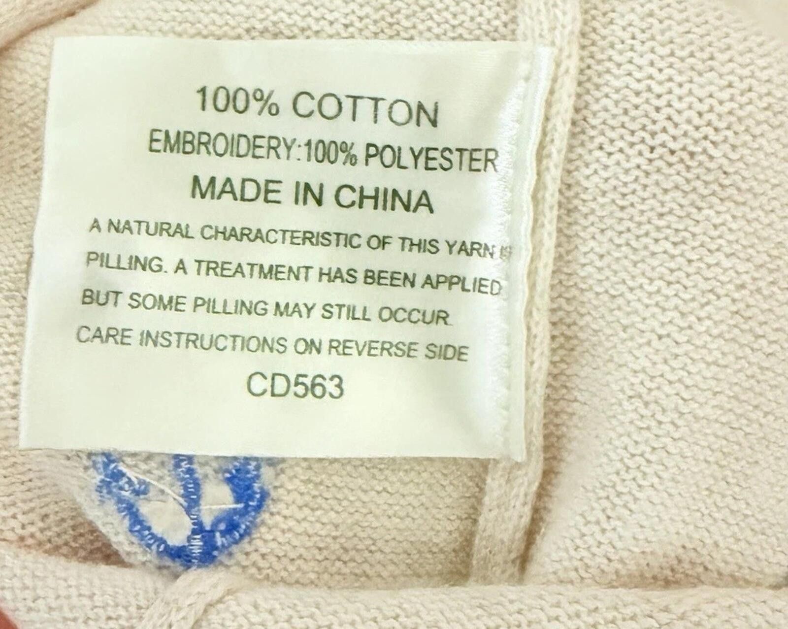 Other Laura Ashley White Knit Sweater Cardigan 100% Cotton - Sz M Size M / US 6-8 / IT 42-44 - 9 Thumbnail