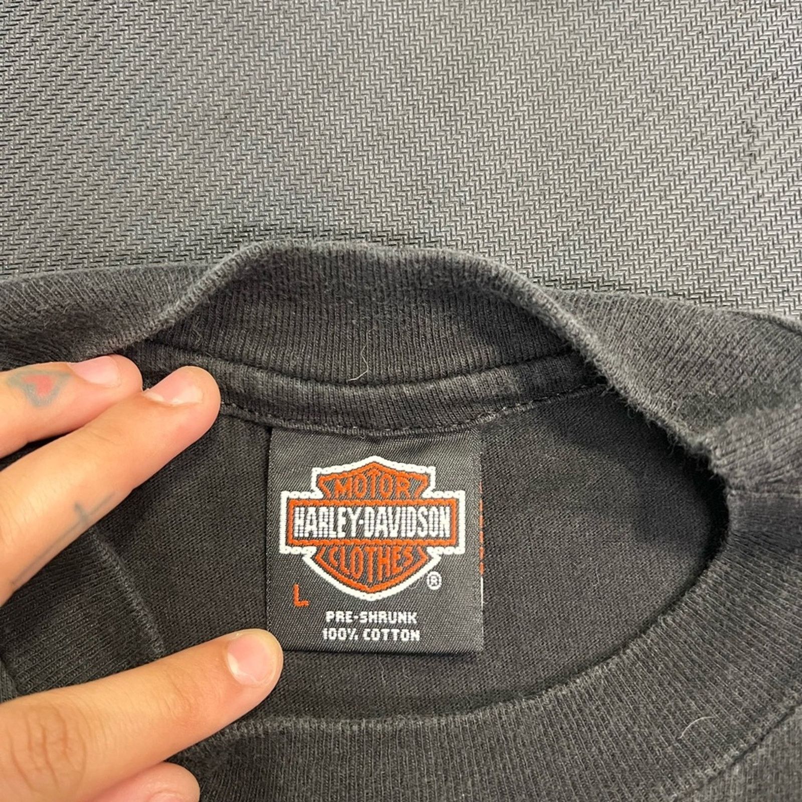 Harley Davidson 1992 Vintage Harley Davidson Bartels LA single stitch Tee Size US L / EU 52-54 / 3 - 3 Thumbnail