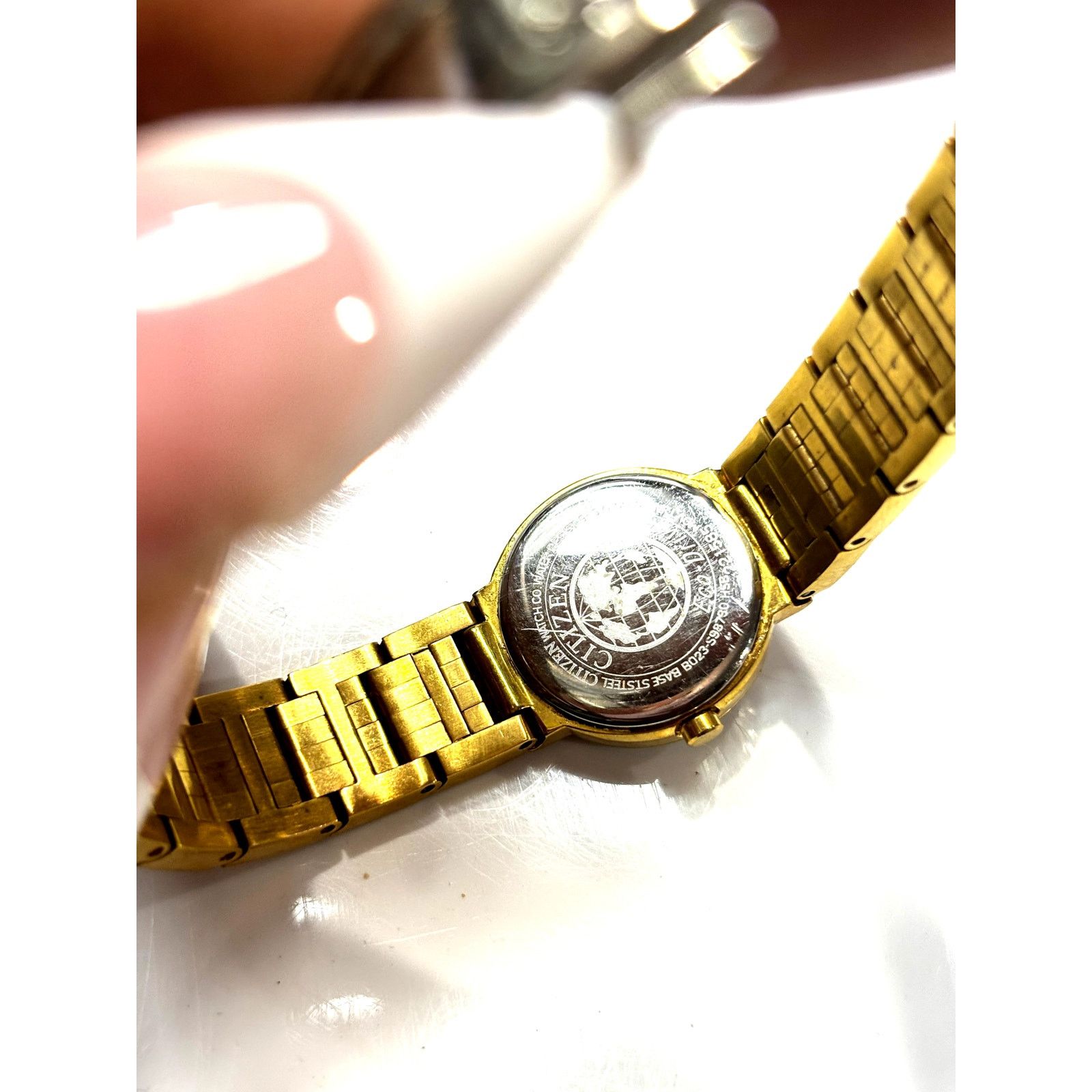 Citizen CITIZEN Women's Eco-Drive Gold-Plated Mother of Pearl Watch Size ONE SIZE - 9 Thumbnail