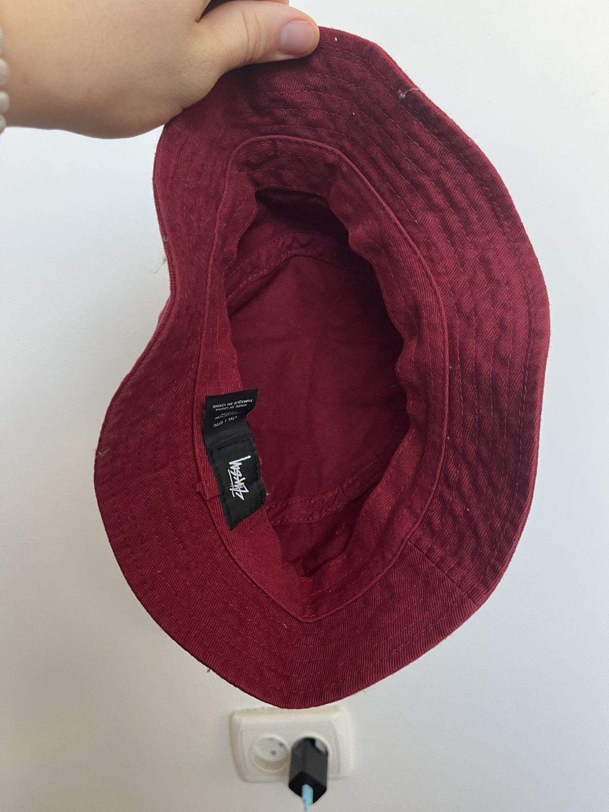 Stussy Stussy Burgundy Bucket Hat Corduroy — Classic Logo Embroider Size ONE SIZE - 3 Thumbnail