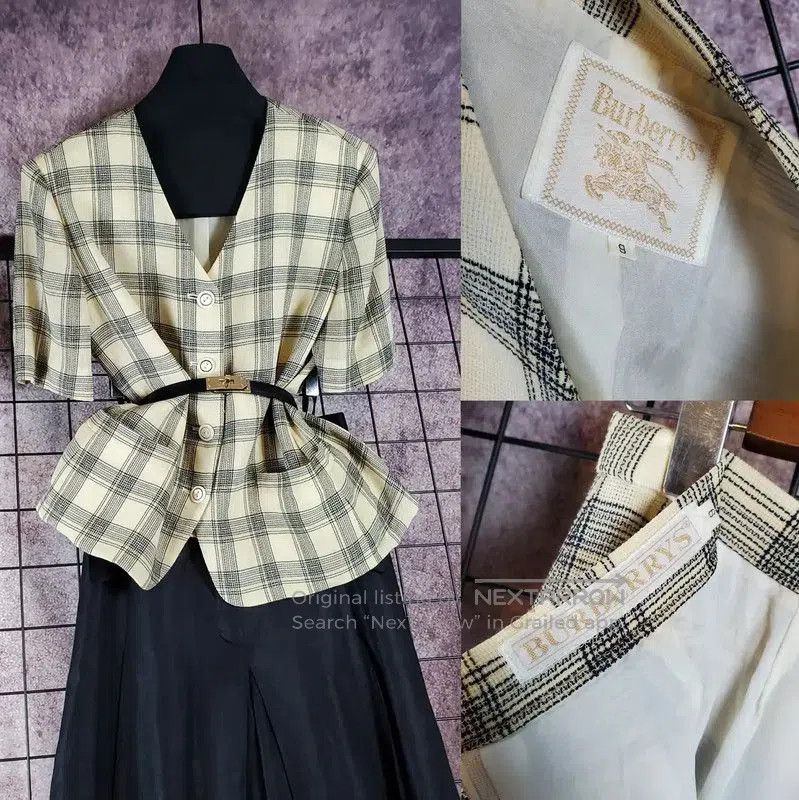 Other Burberry Summer V-Neck Beige Wool Blend Skirt. Size 23" - 1 Thumbnail